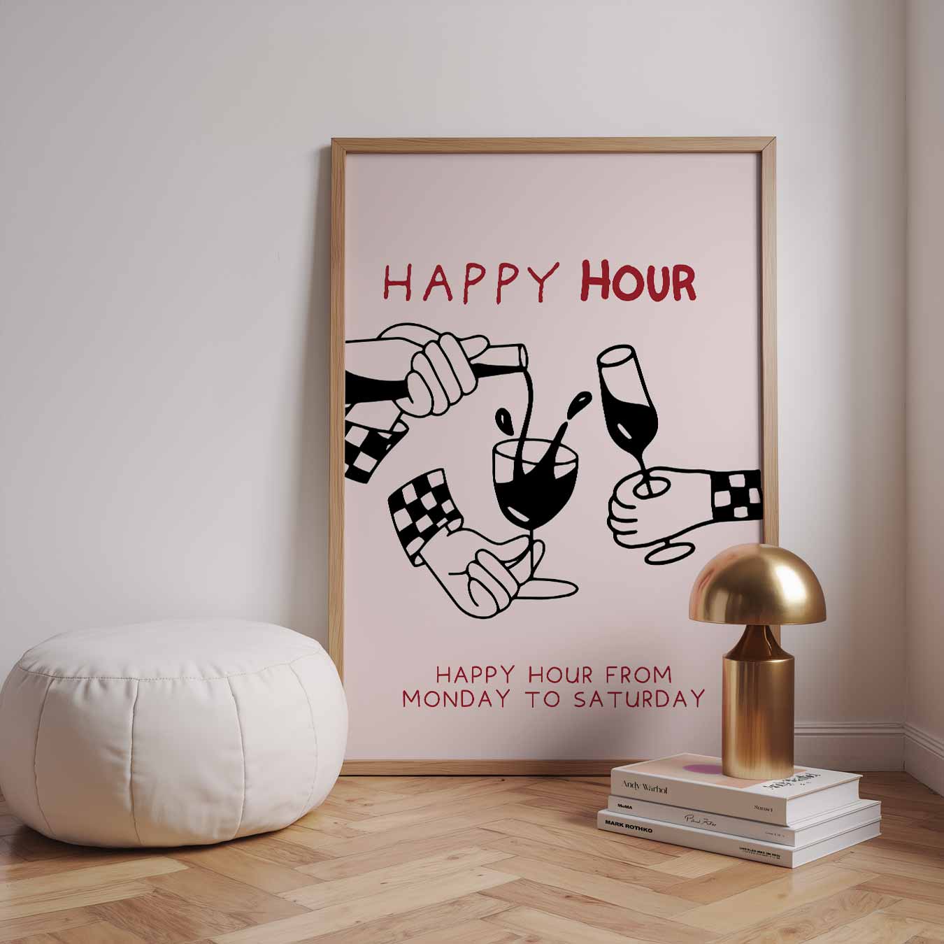 Happy Hour Poster-WallArtistic