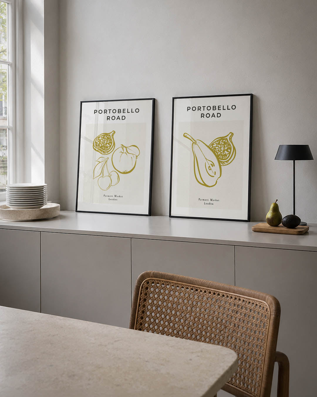 Fruitige lijnenspel Posterset