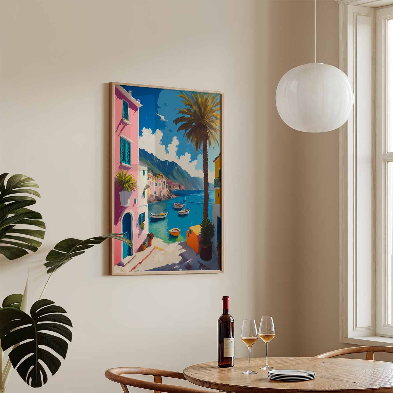 Droomachtige Kustplaats Poster-WallArtistic