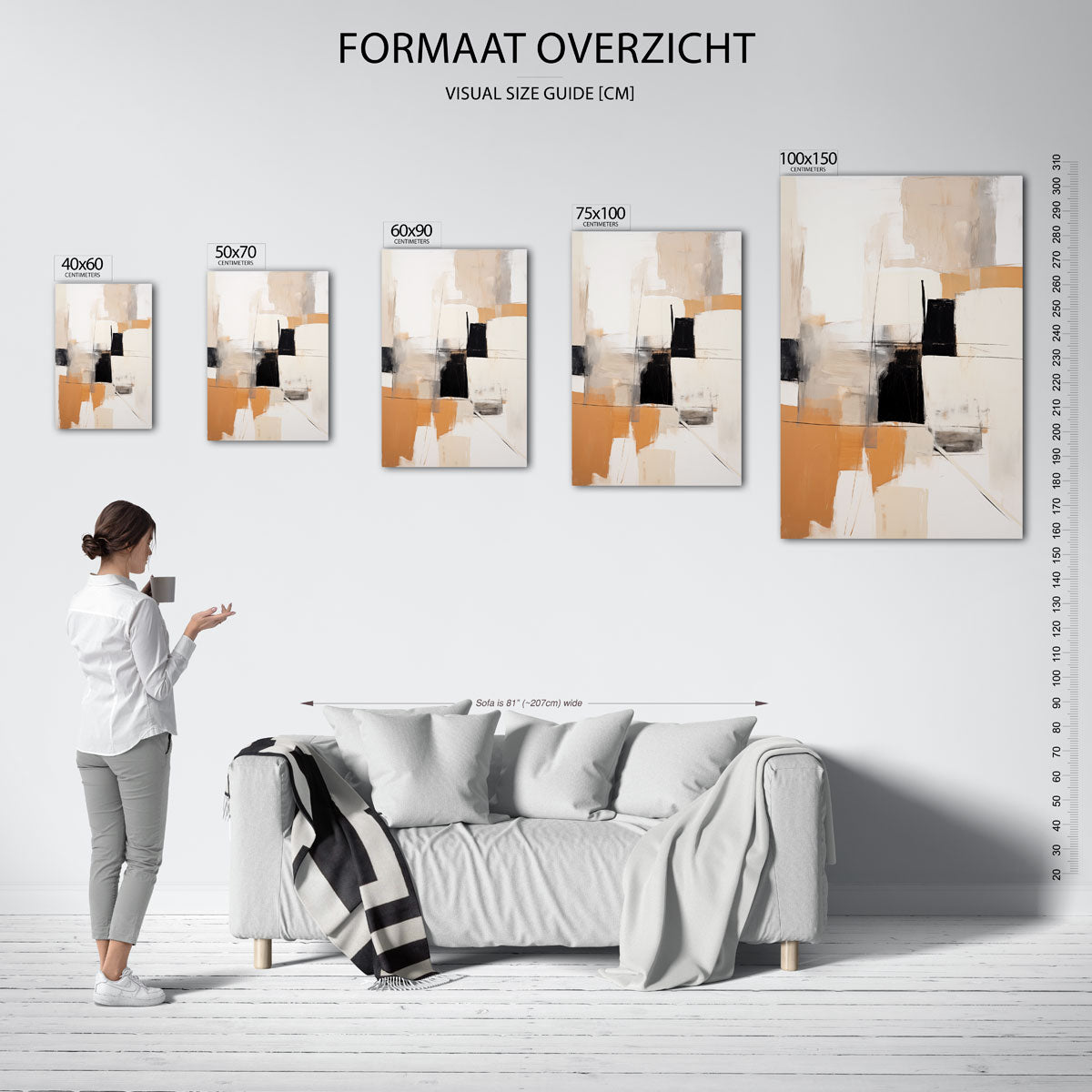 Geometrische vormen Kunstwerk