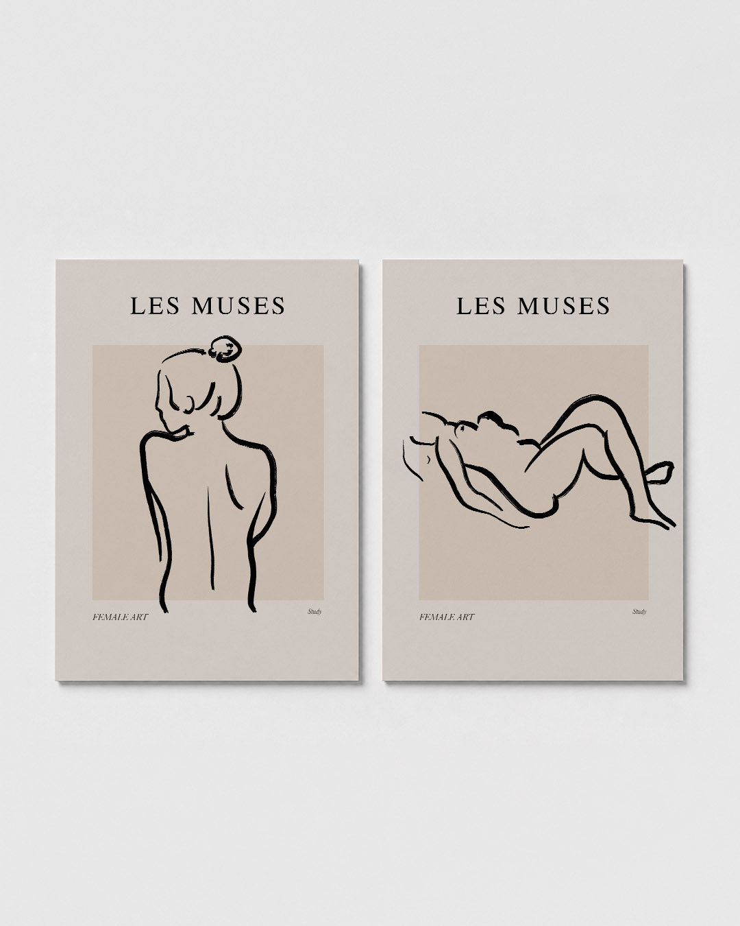 Lijnenspel en vormen Posterset