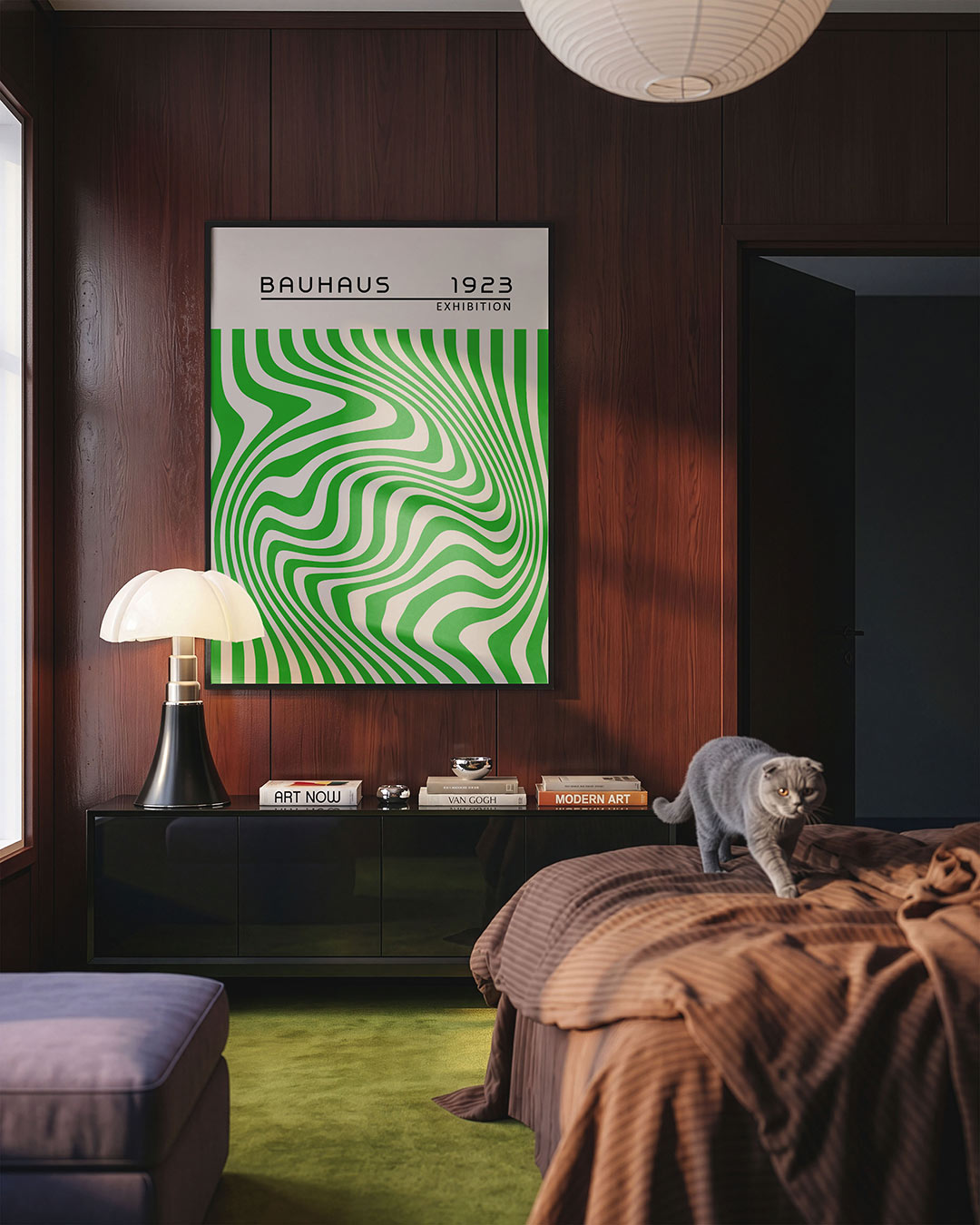 Golvend lijnenspel Poster