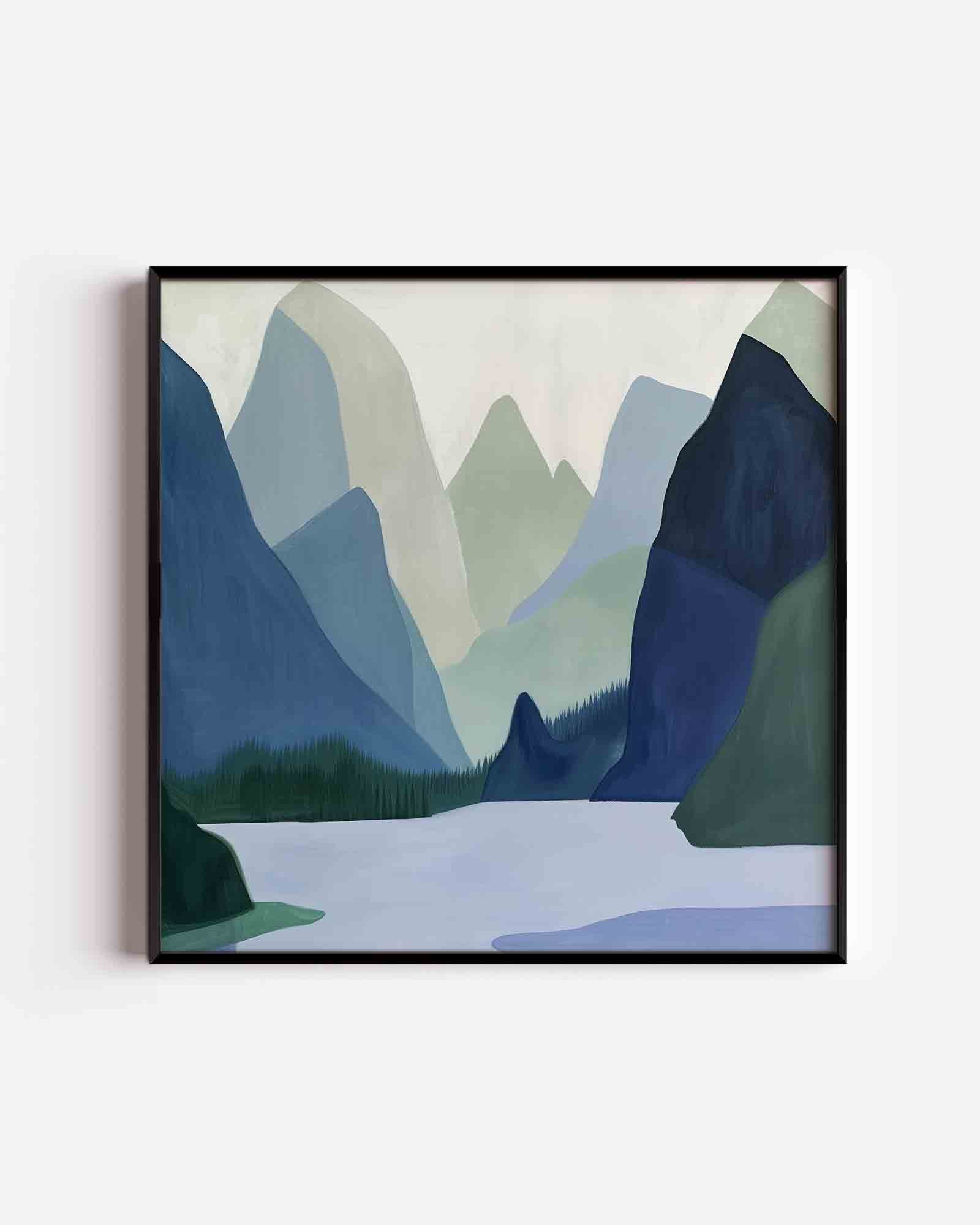 Berglandschap Poster