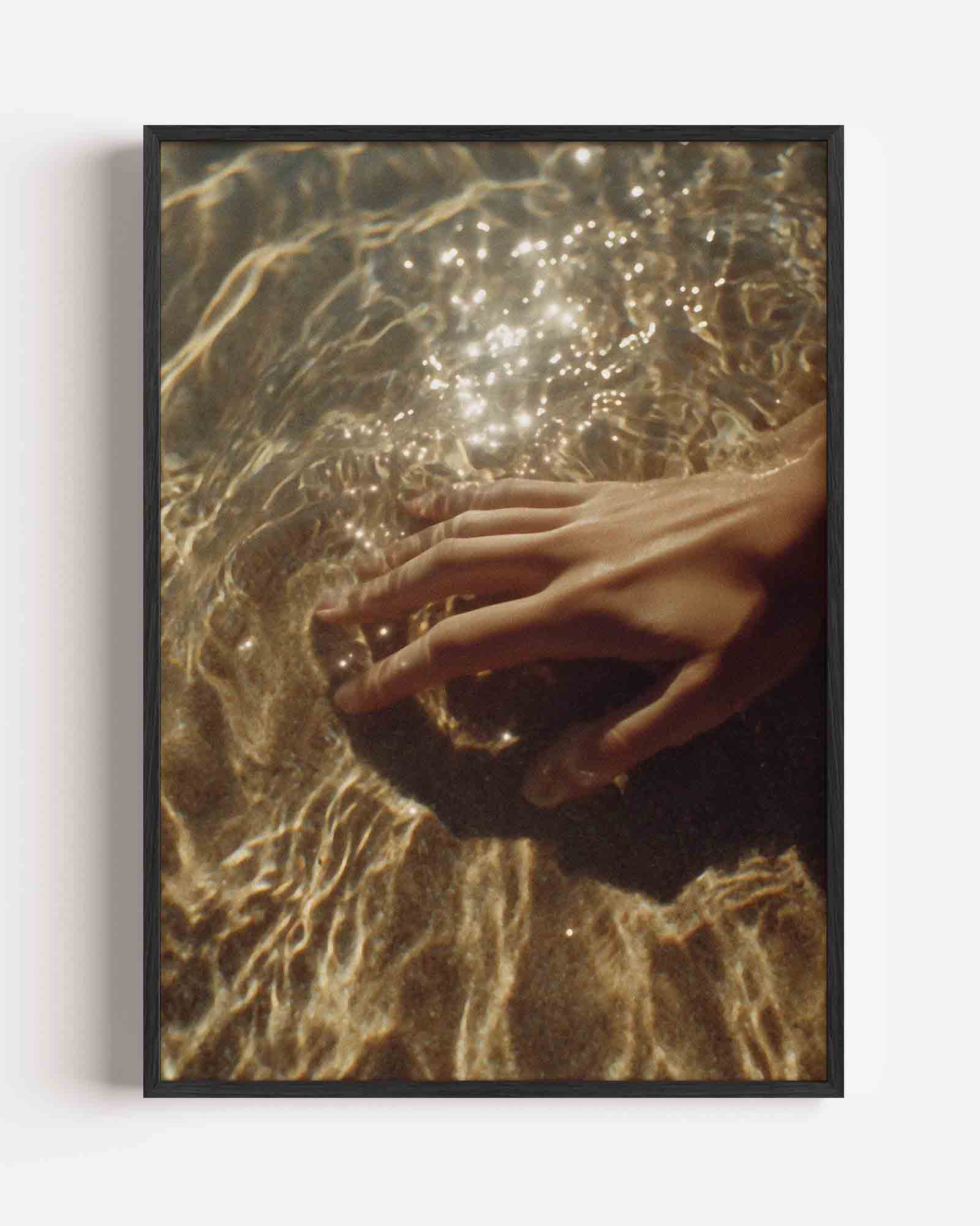Hand in water Poster