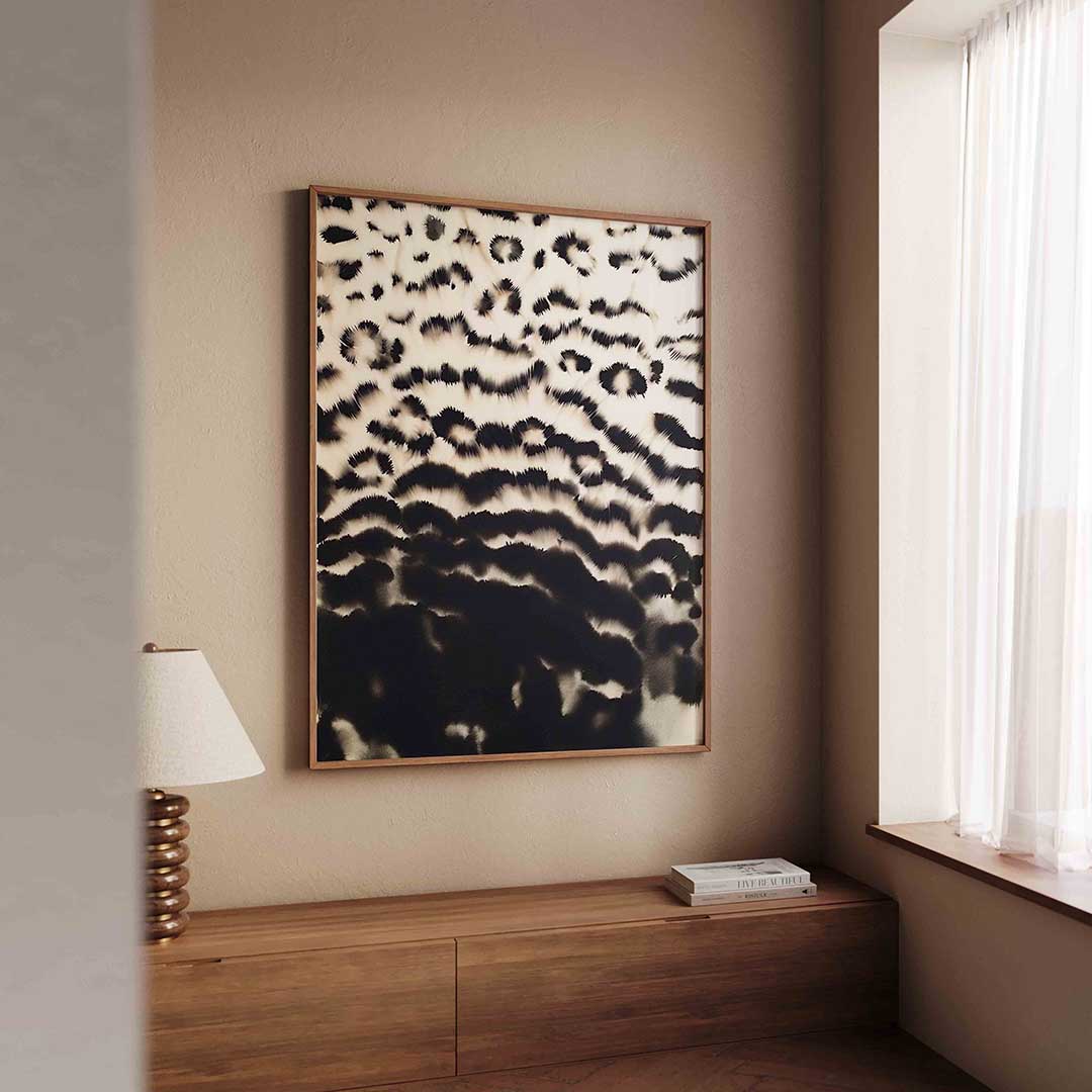 Zwart witte patronen Poster