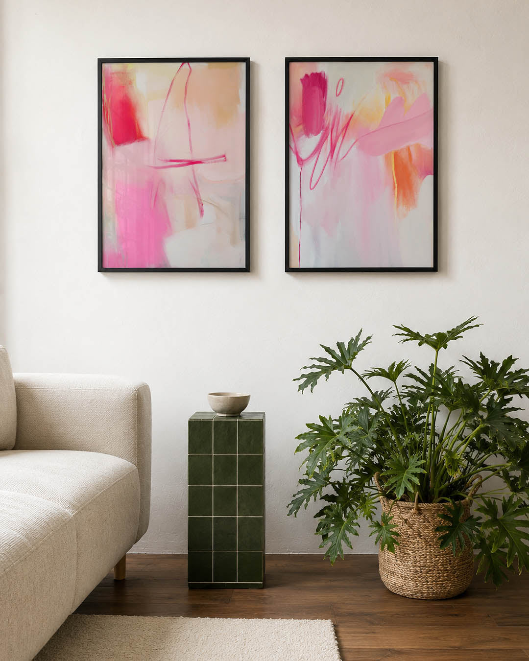 Kleurige vormen Posterset
