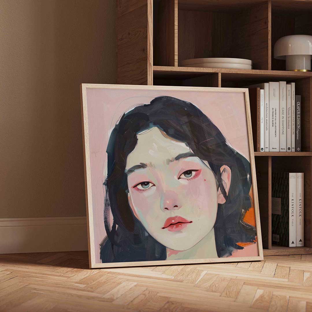 Portret van vrouw Poster