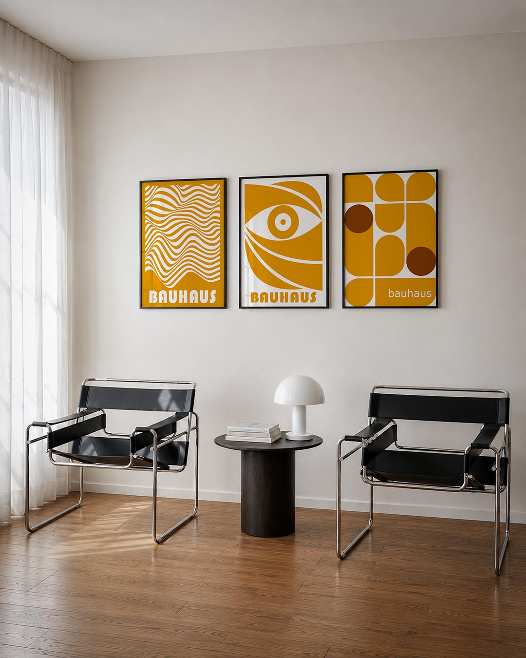 Golvend lijnenspel Posterset