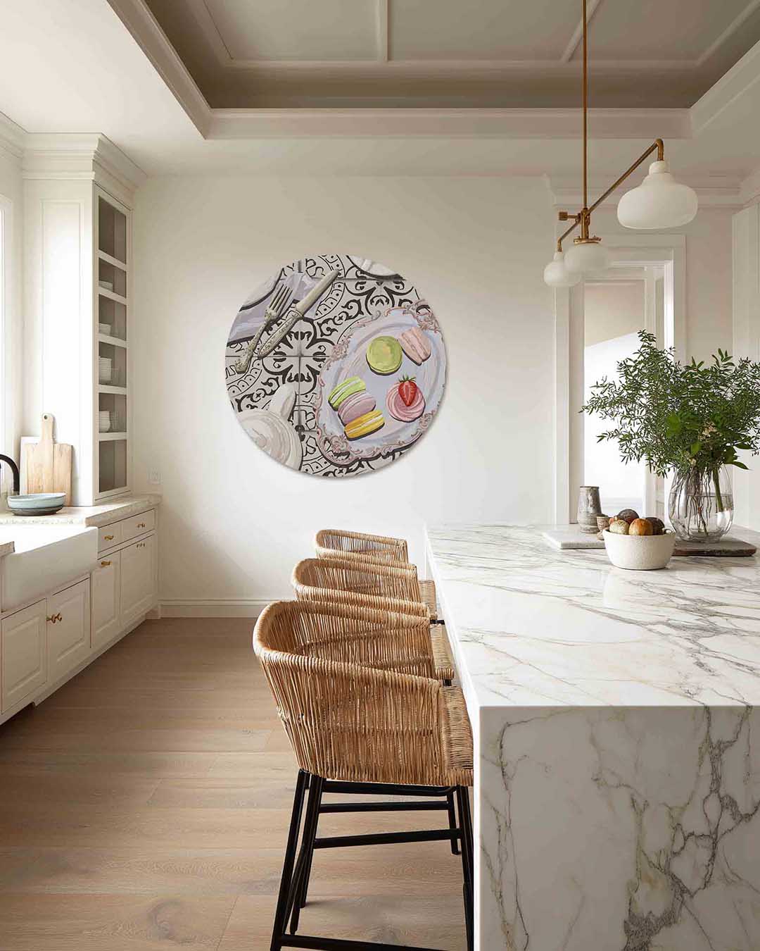 Macarons en theeservies Muurcirkel