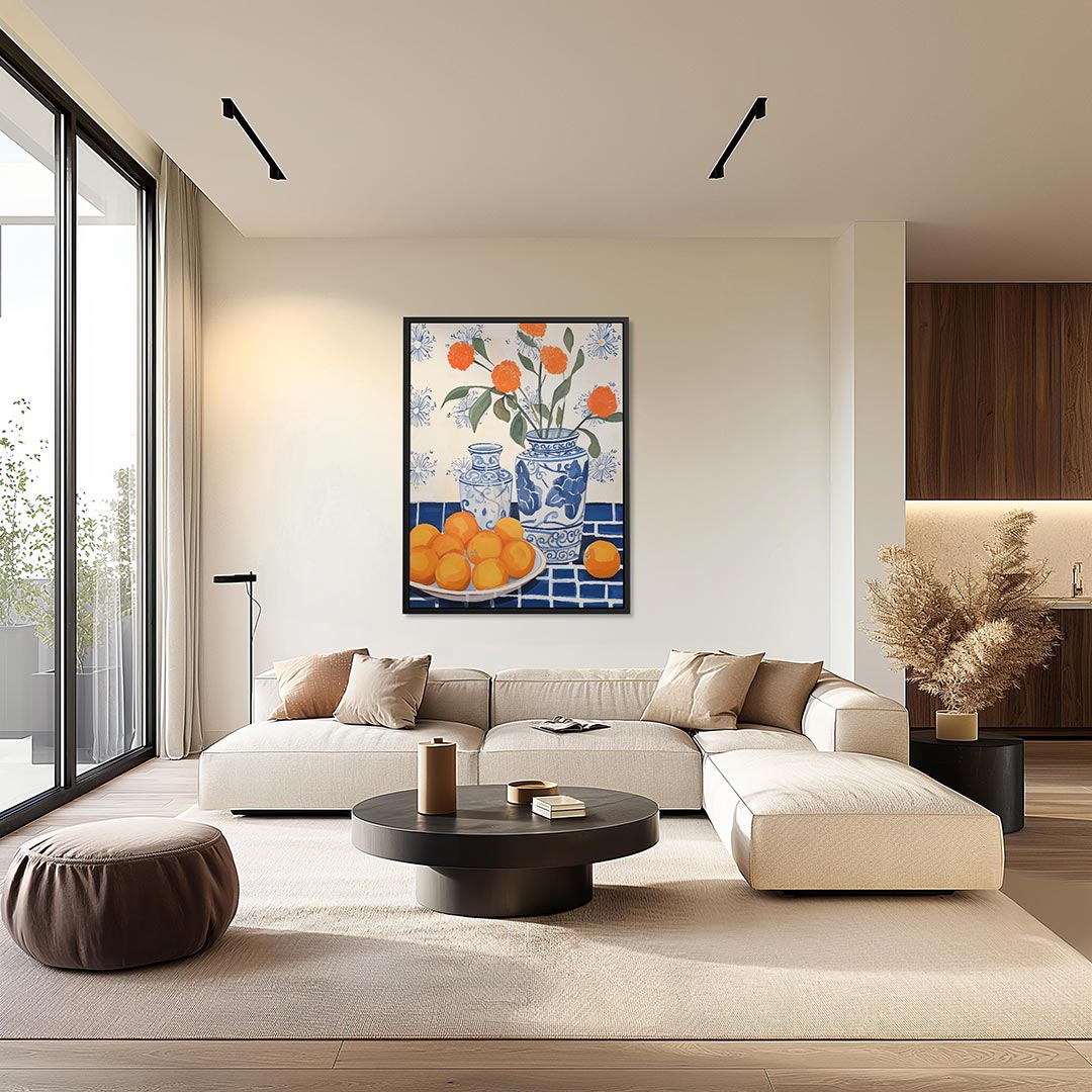 Vaas met bloemen Kunstwerk