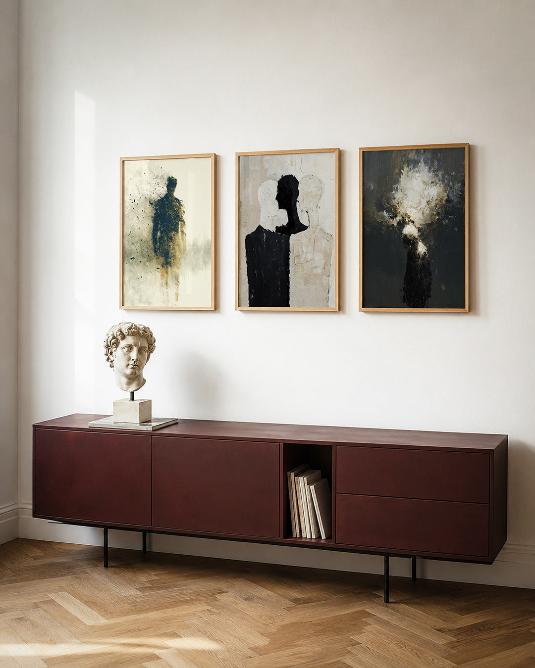Vervagende silhouet Posterset