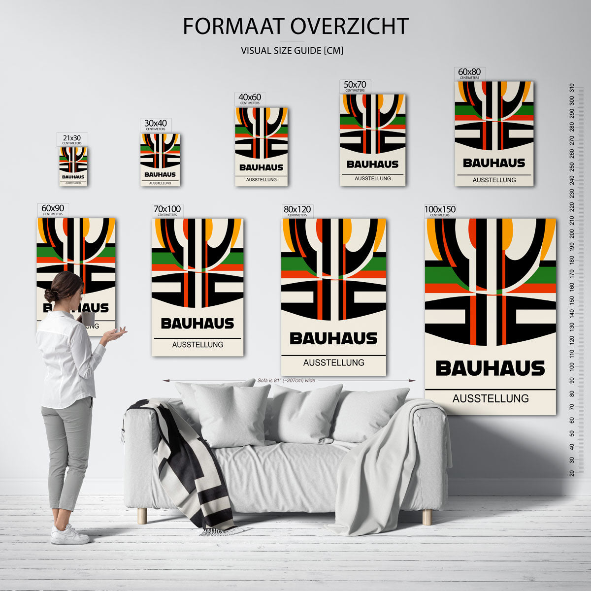 Vorm en kleurvlakken Poster