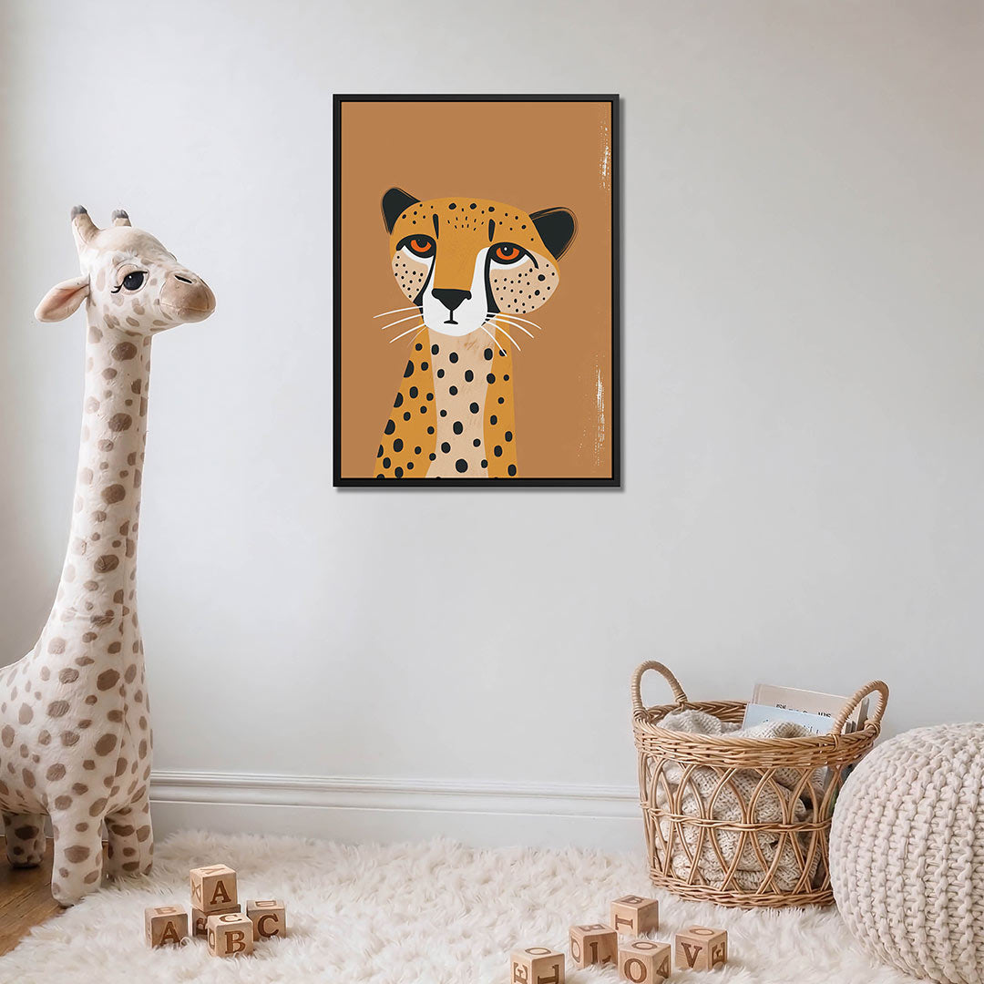 Gestileerde luipaard Kunstwerk