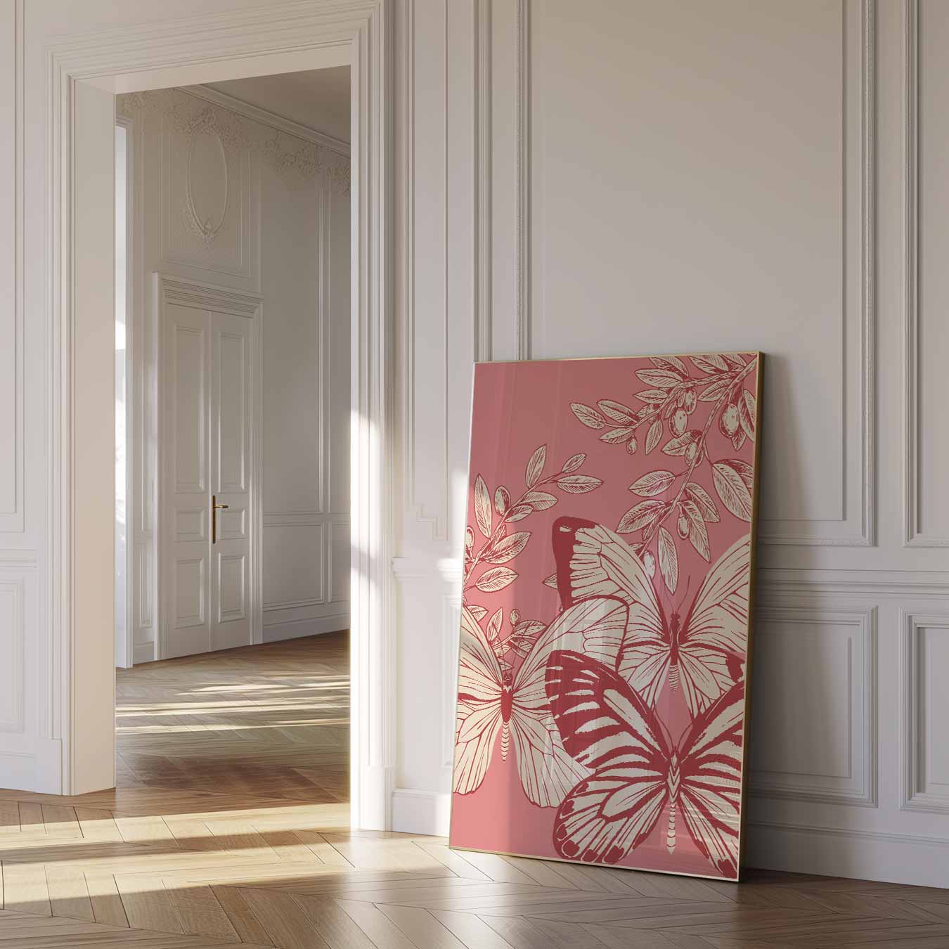 Vlinderdroom Wanddecoratie Poster-WallArtistic
