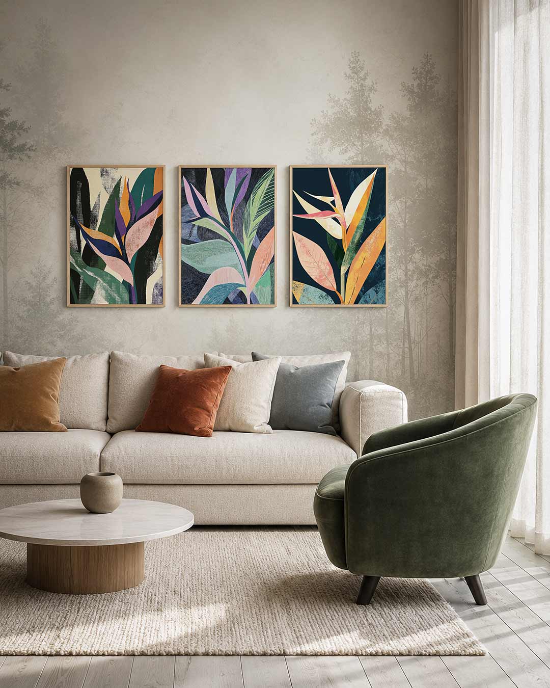 Vorm en kleurenspel Posterset