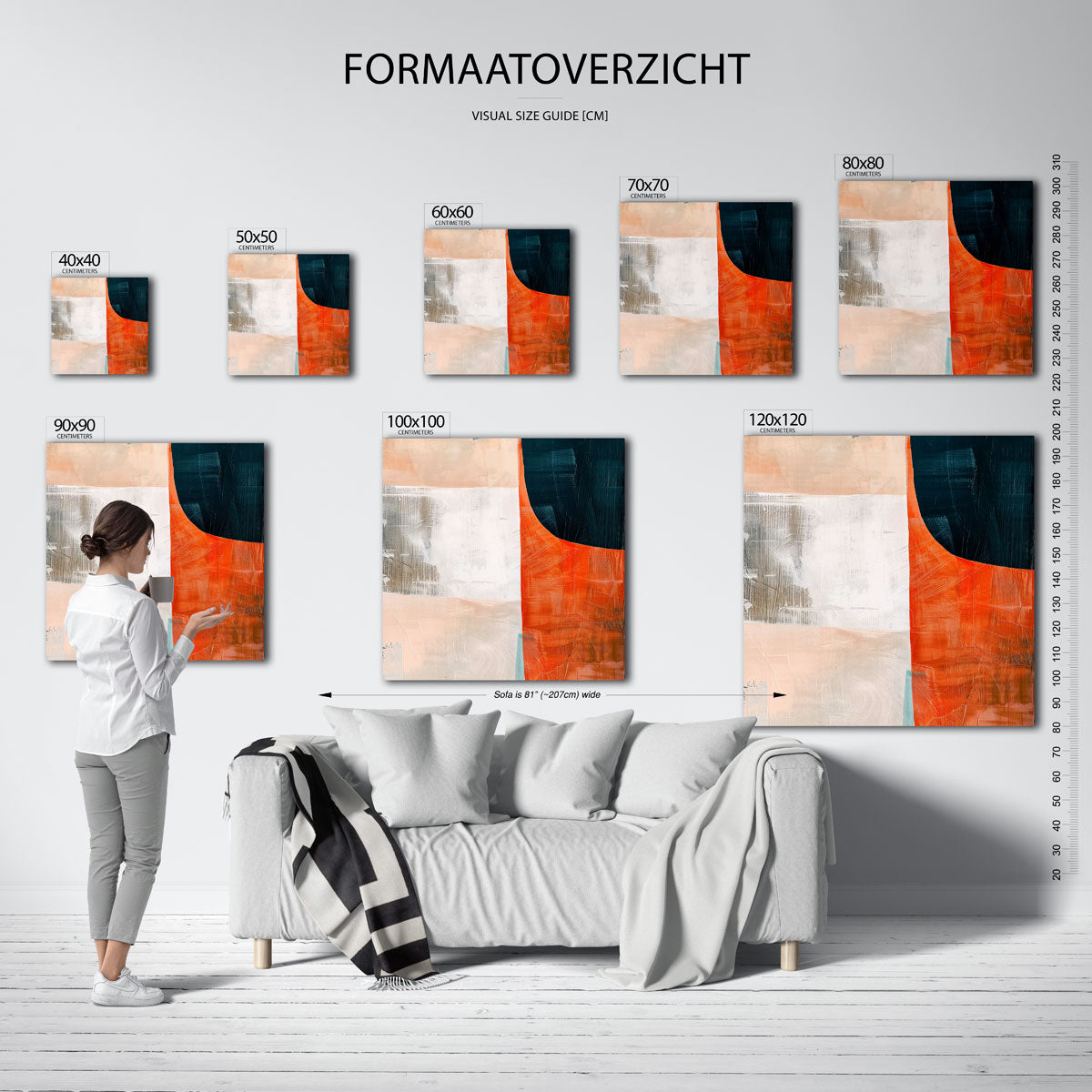 Abstracte vormen Poster