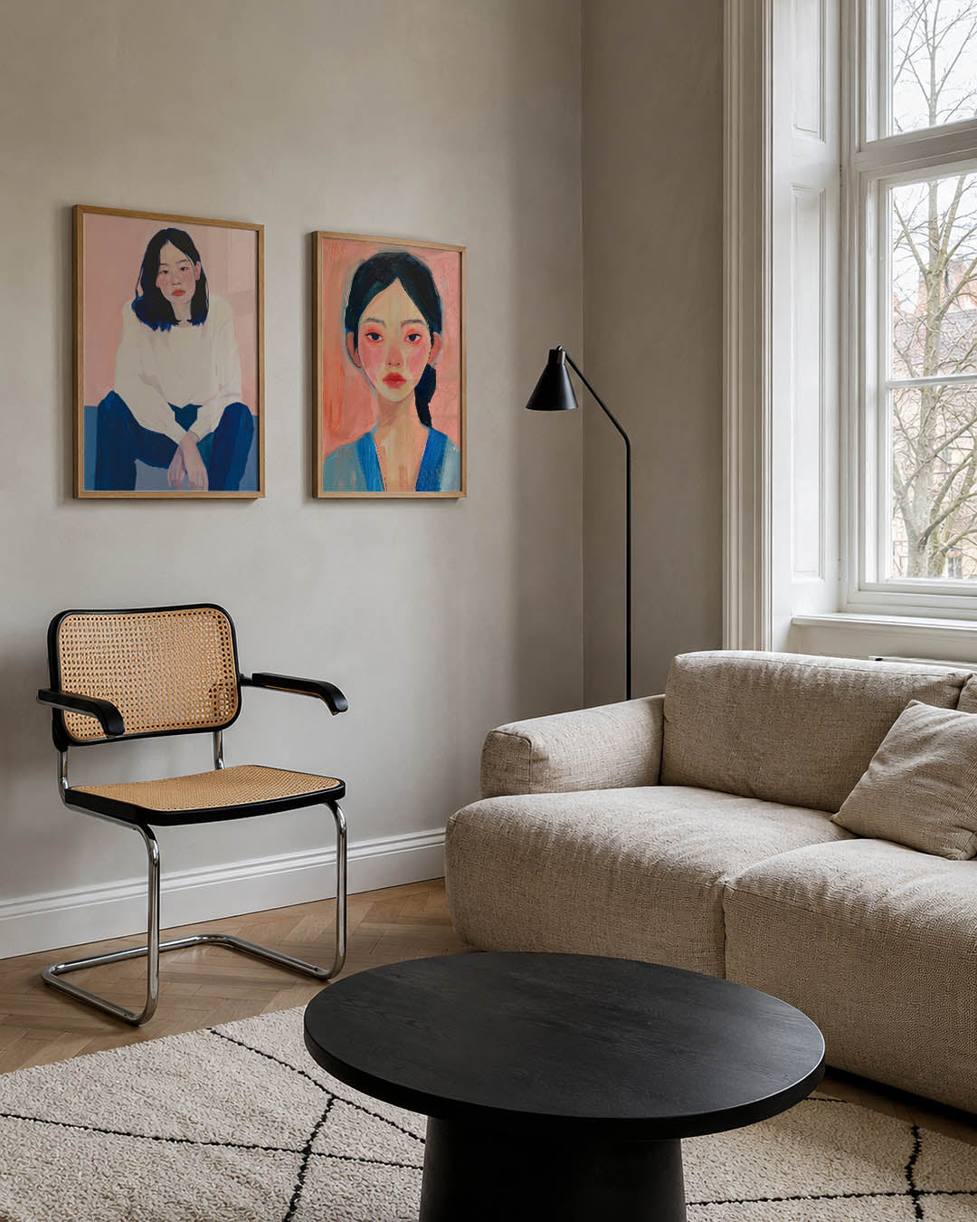 Kleur en portret Posterset