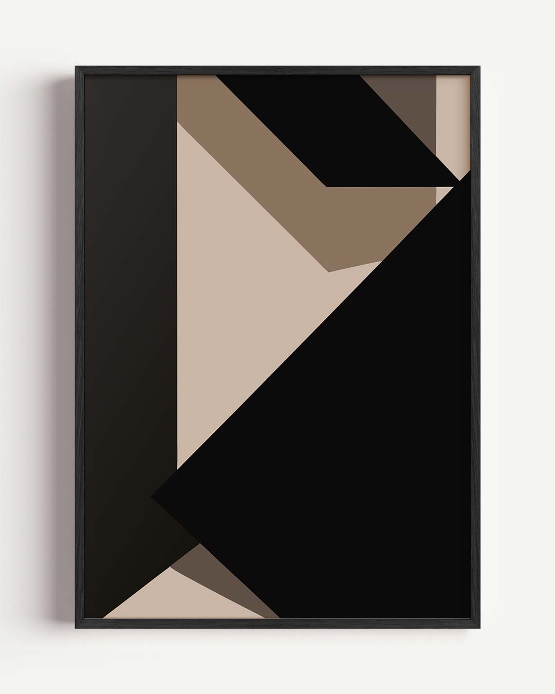 Moderne Geometrische Bruine Poster-WallArtistic
