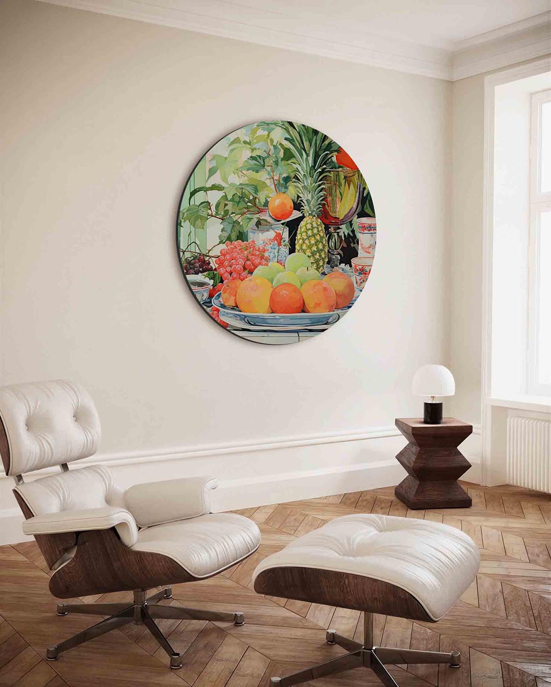 Fruit en servies Muurcirkel