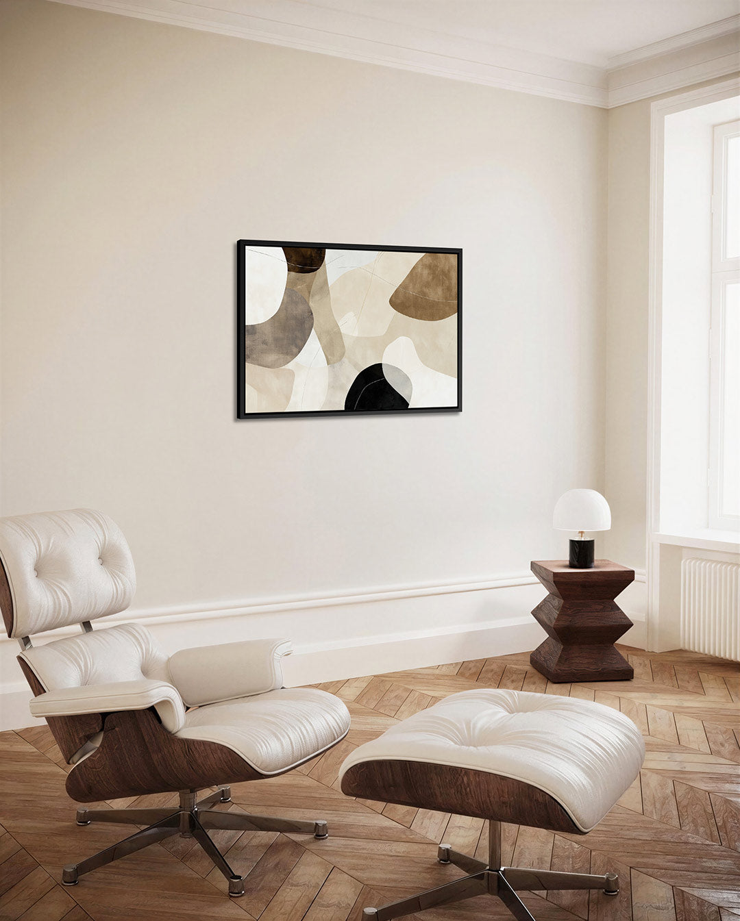 Organische vormen compositie Kunstwerk
