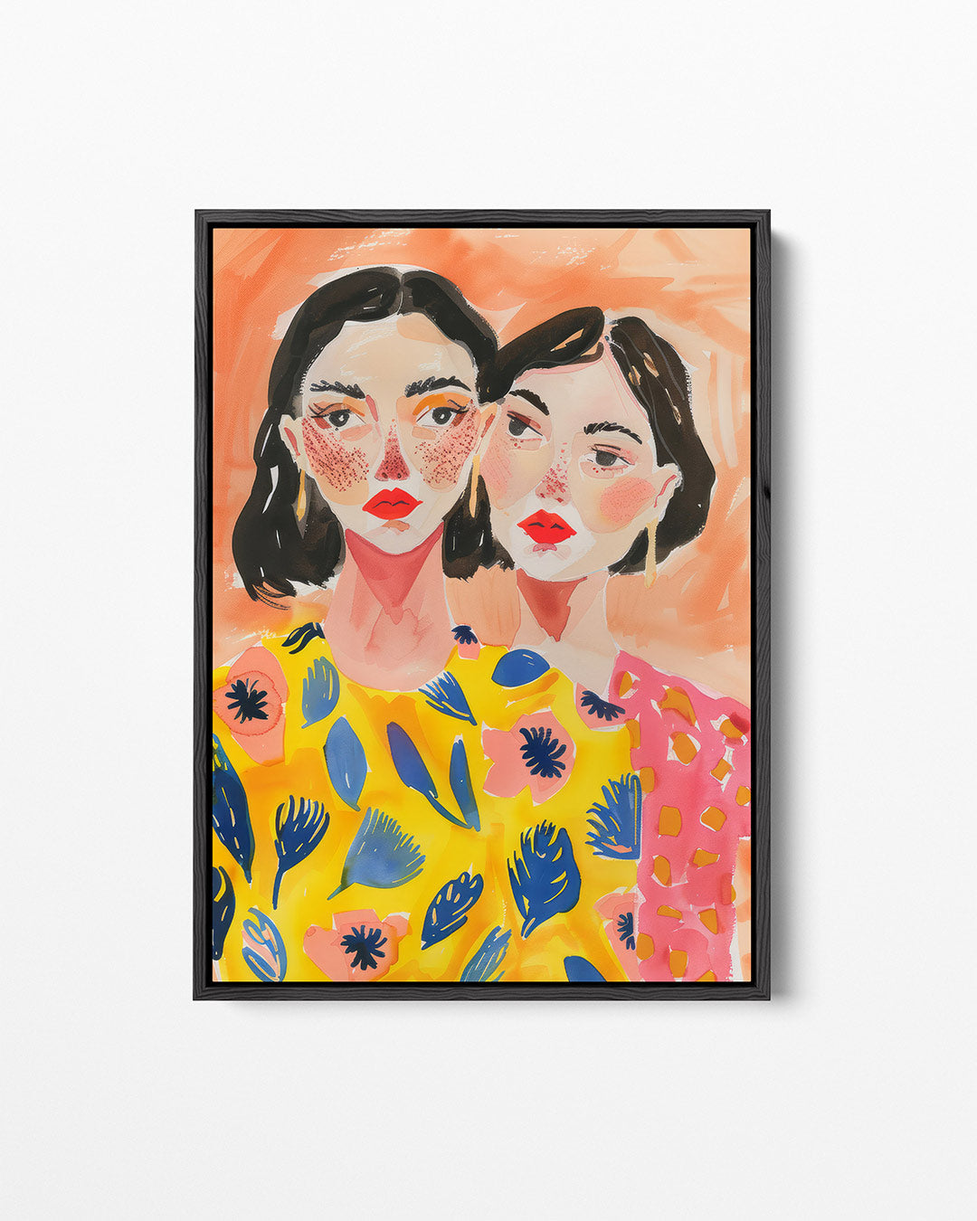 Vrolijke portretten Kunstwerk