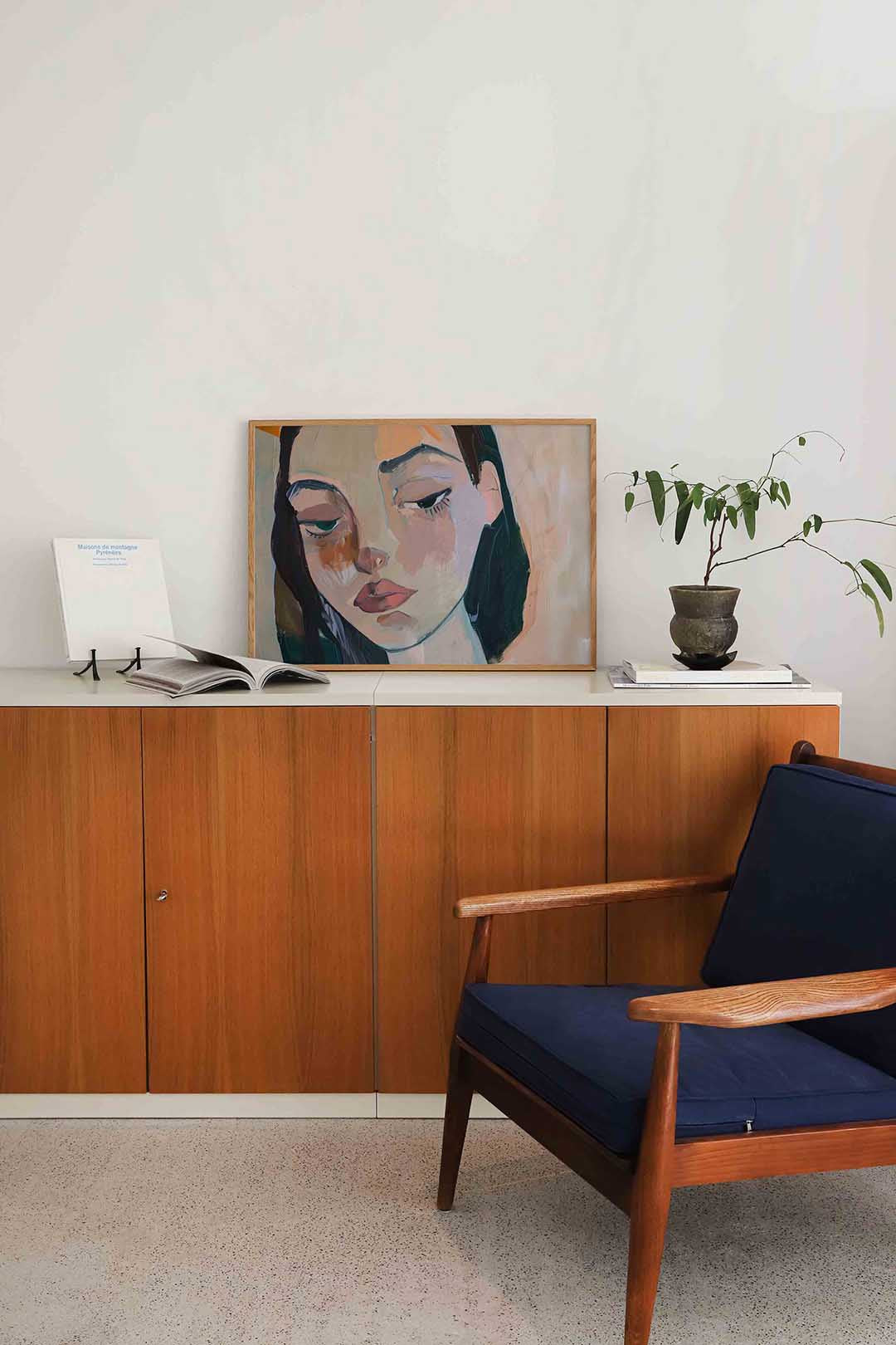 Portret van vrouw Poster