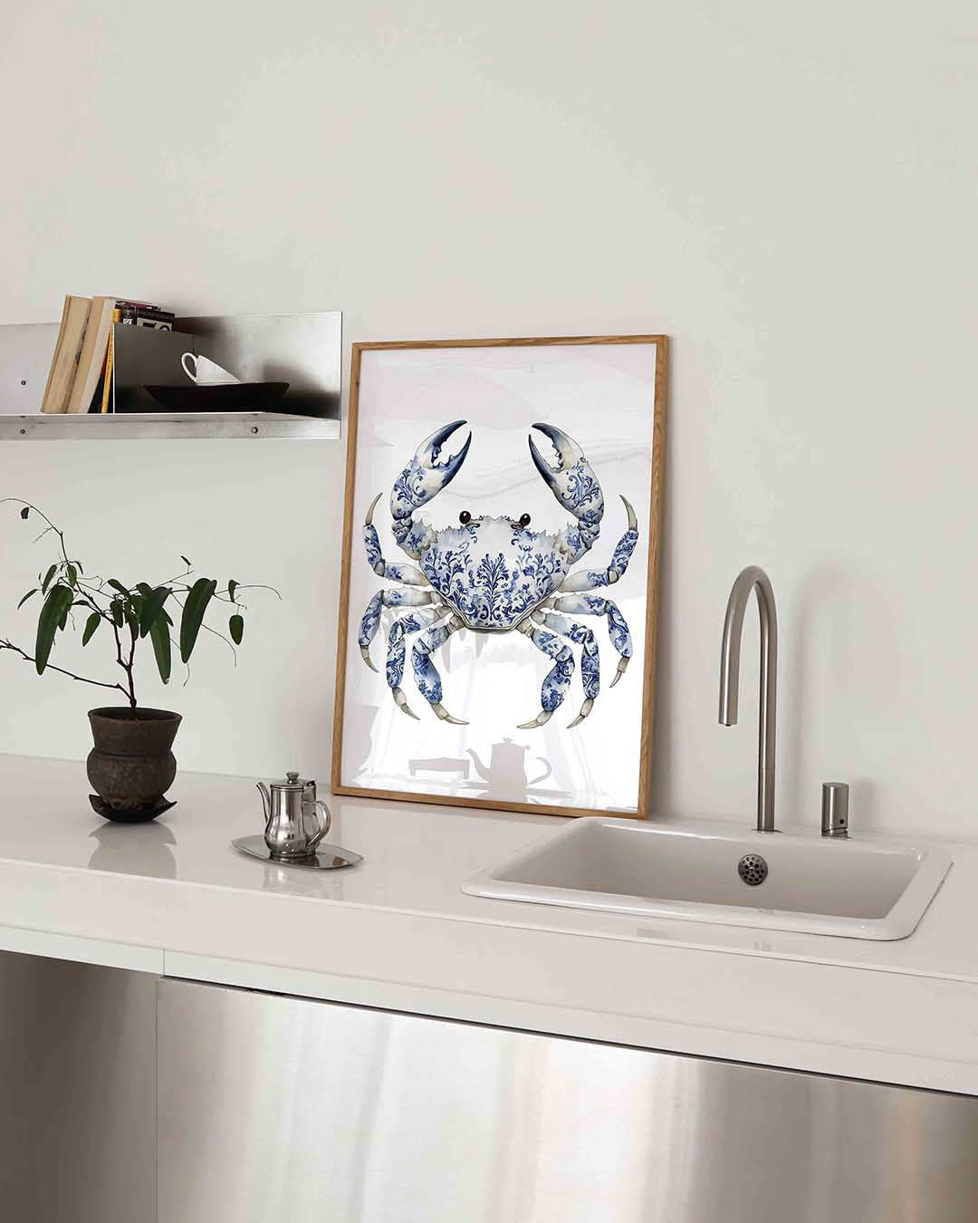 Blauwe krab Poster