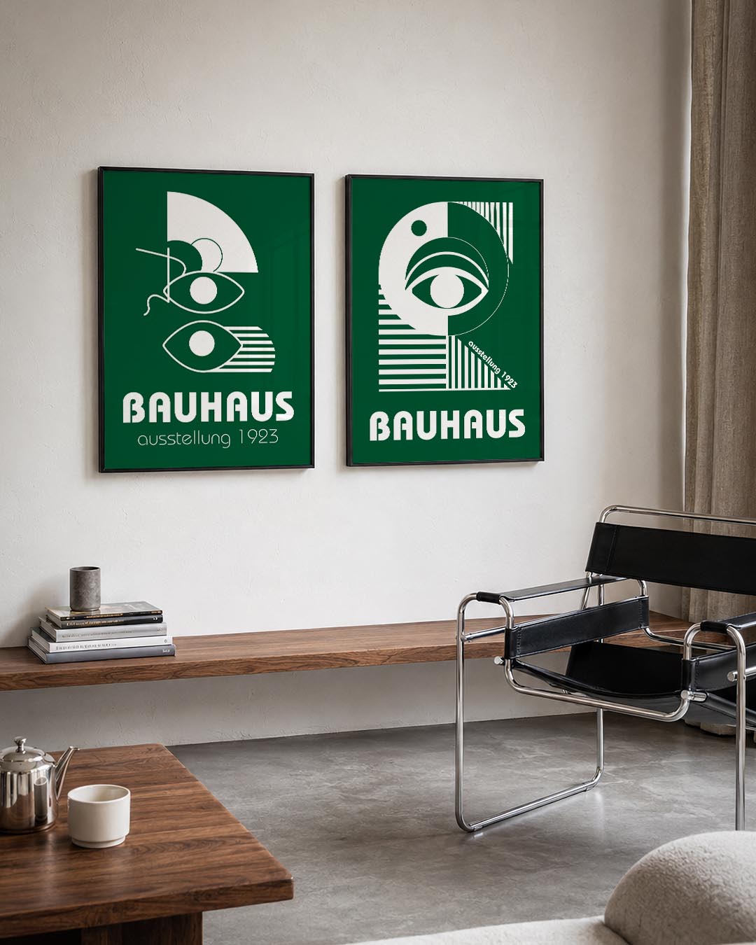 Oogvorm en lijnen Posterset