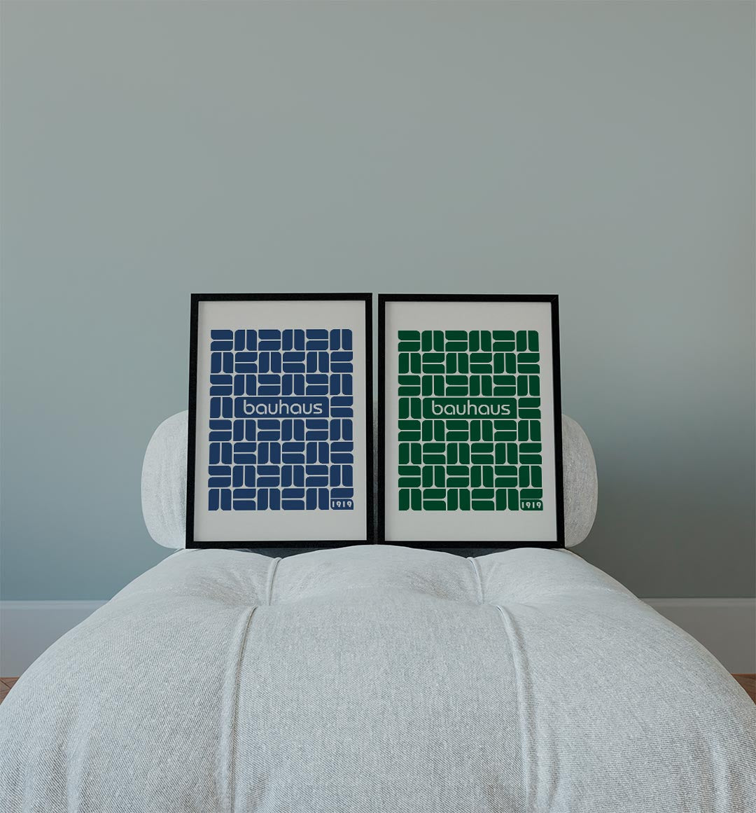 Vormritme en kleur Posterset