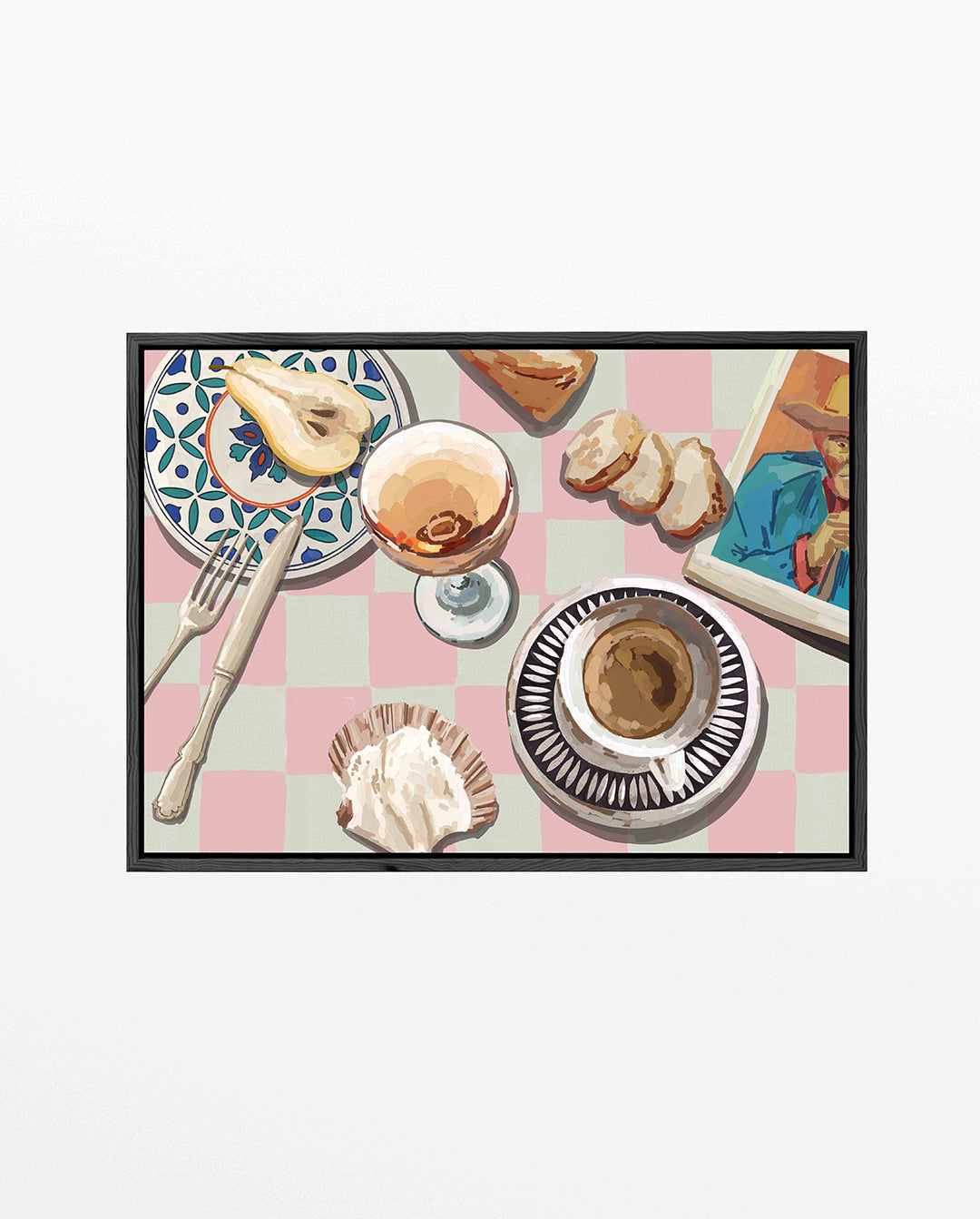 Tafelsetting met patronen Kunstwerk