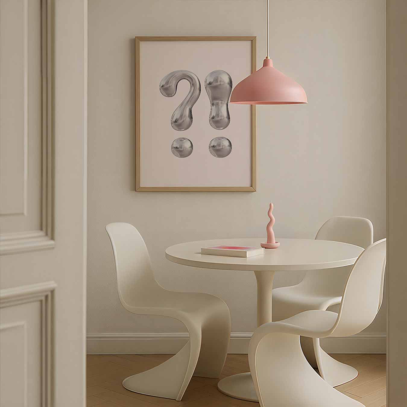 Moderne Vragen en Uitroeptekens Poster-WallArtistic