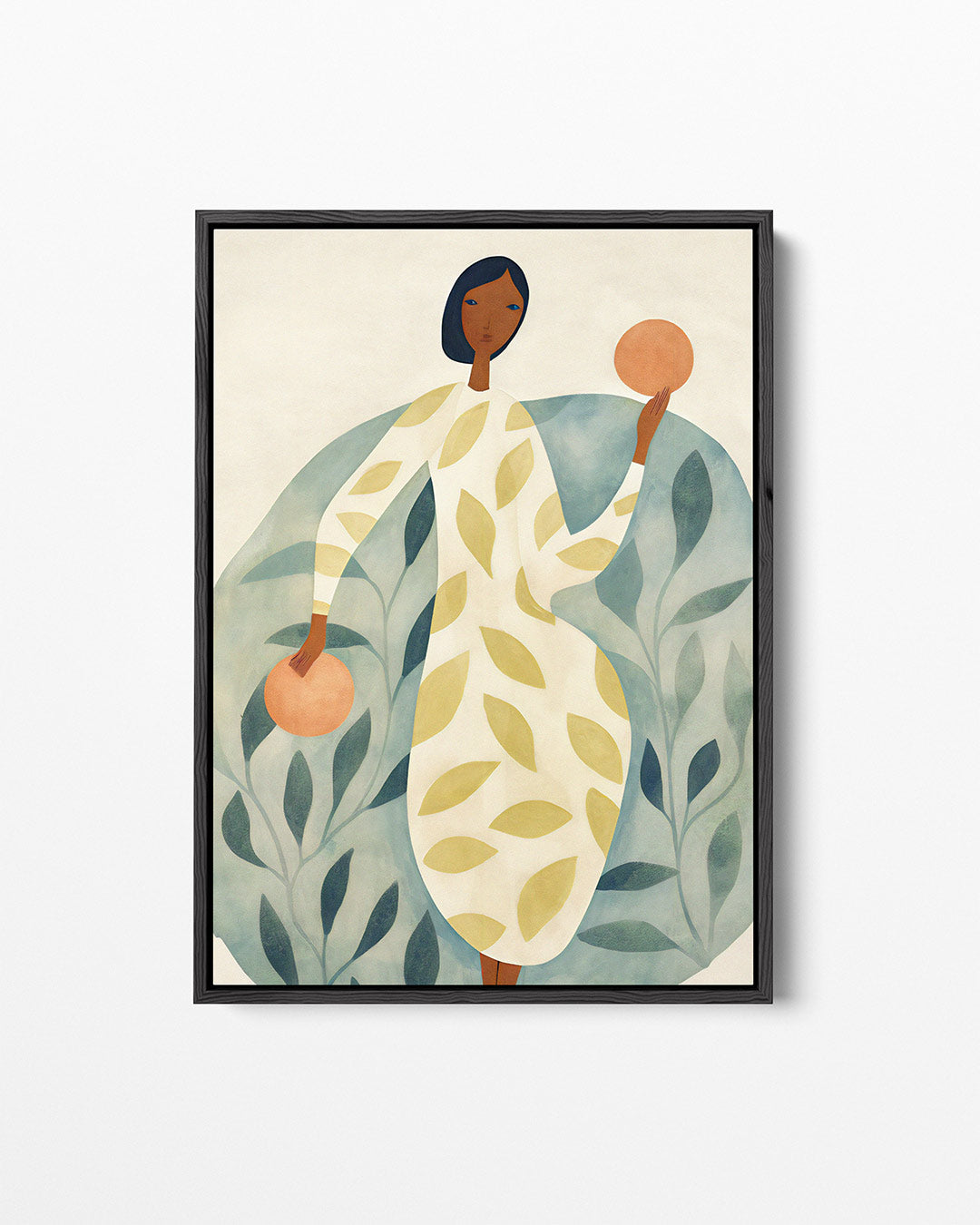 Vrouw met cirkels Kunstwerk
