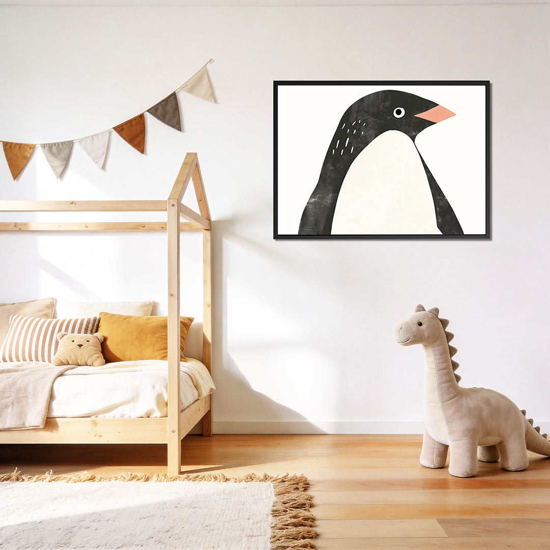 Gestileerde pinguïn Kunstwerk