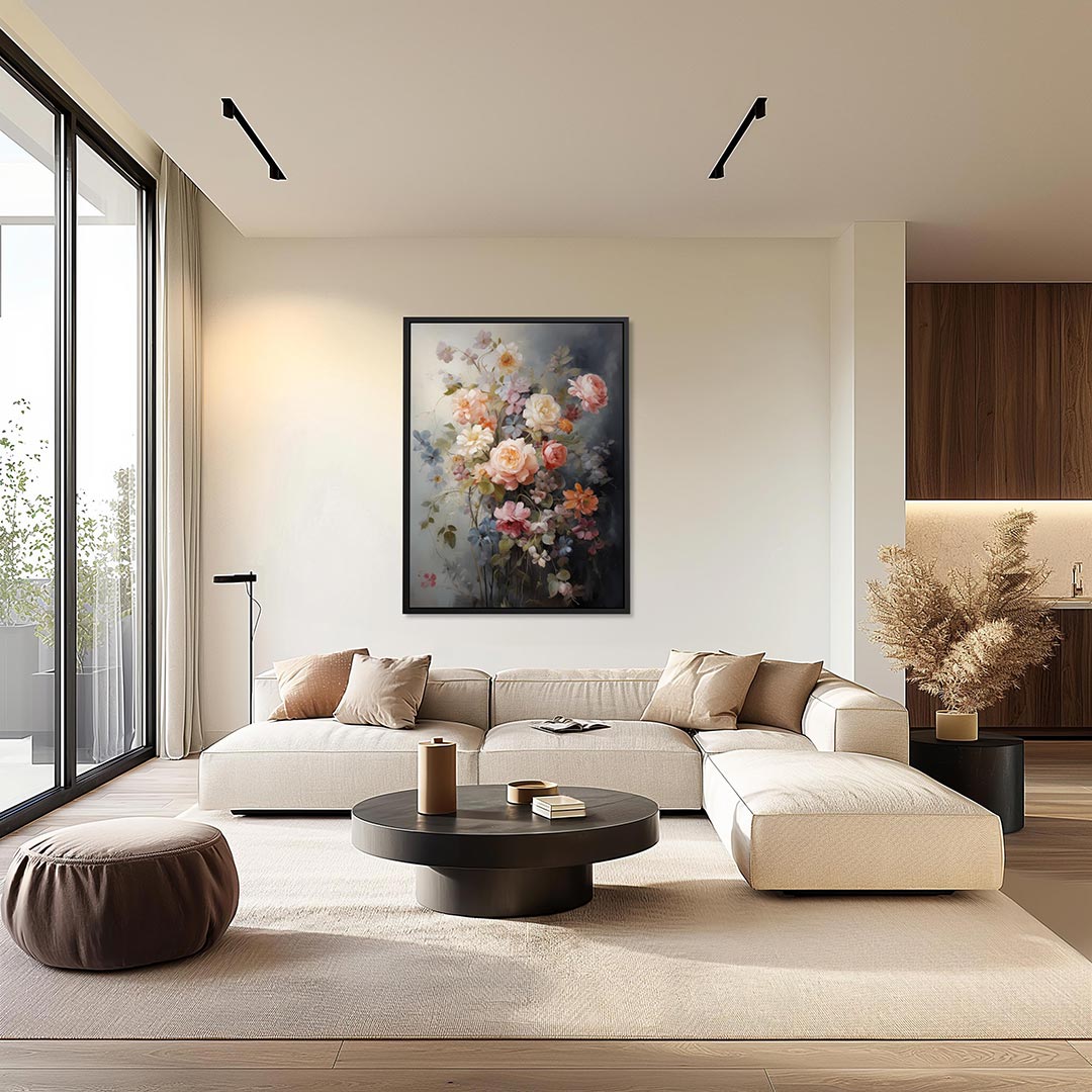 Bloemrijke compositie Kunstwerk