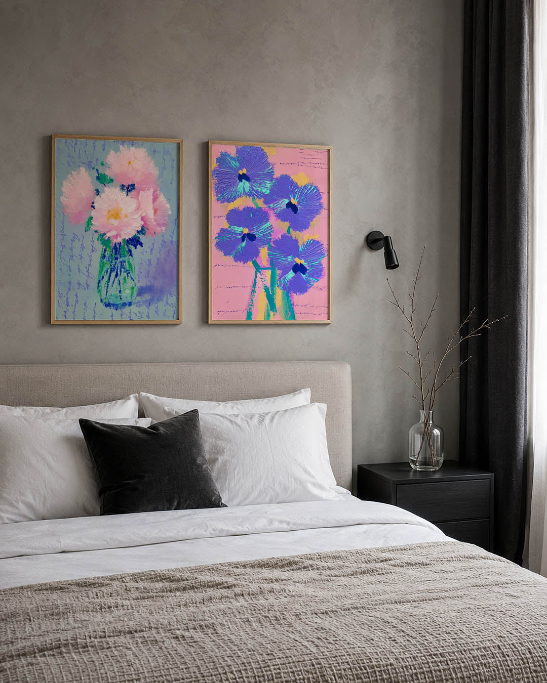 Bloemrijke kleuren Posterset