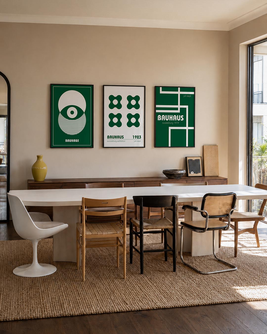 Cirkel en strepen Posterset