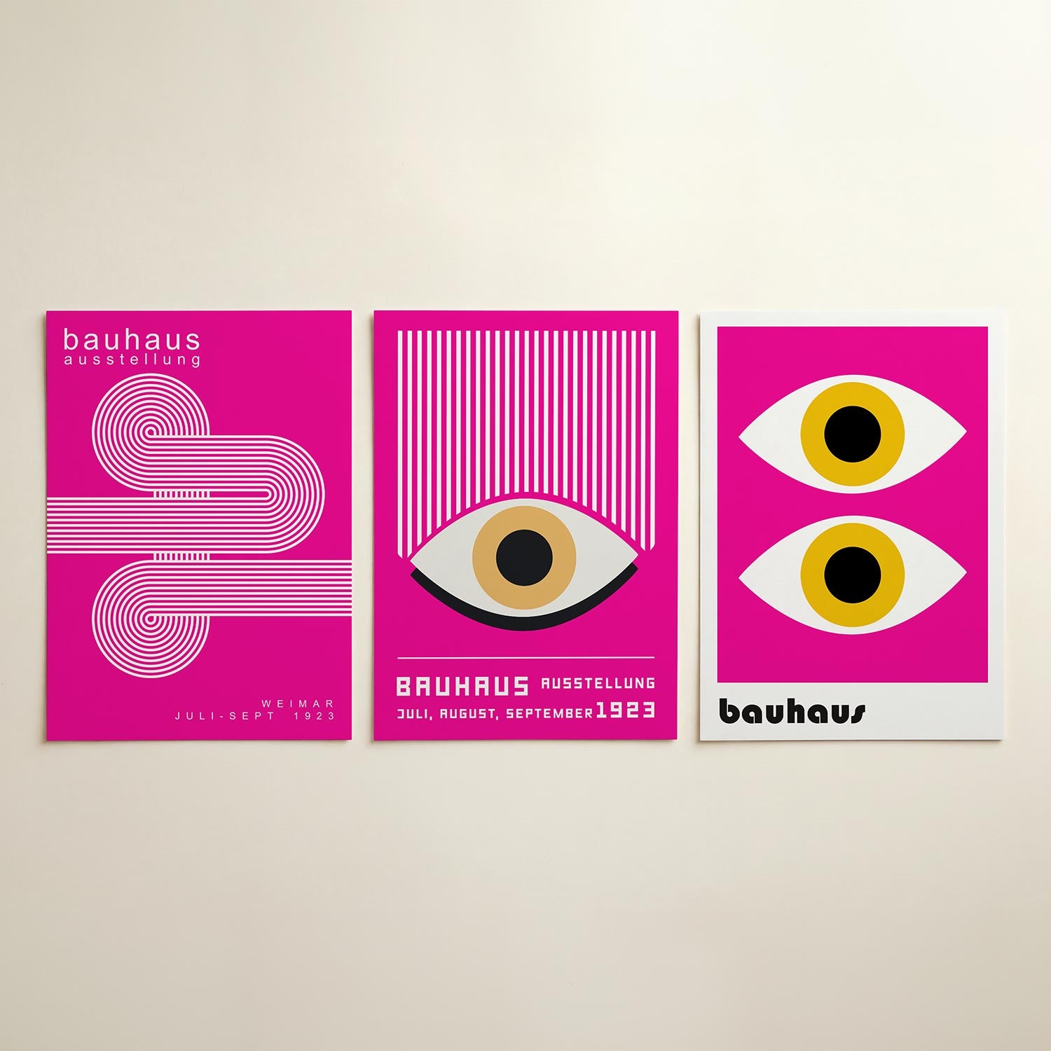 Lijnen en cirkelpatronen Posterset