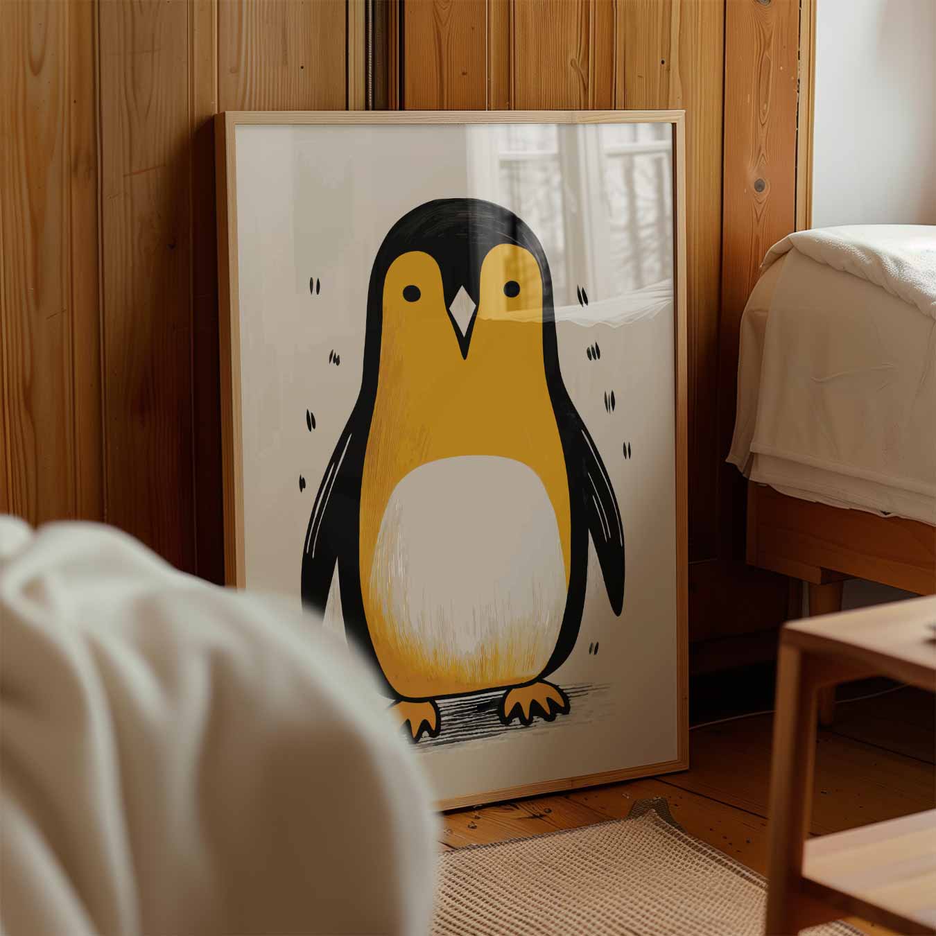 Schattige Pinguïn Illustratie Poster-WallArtistic