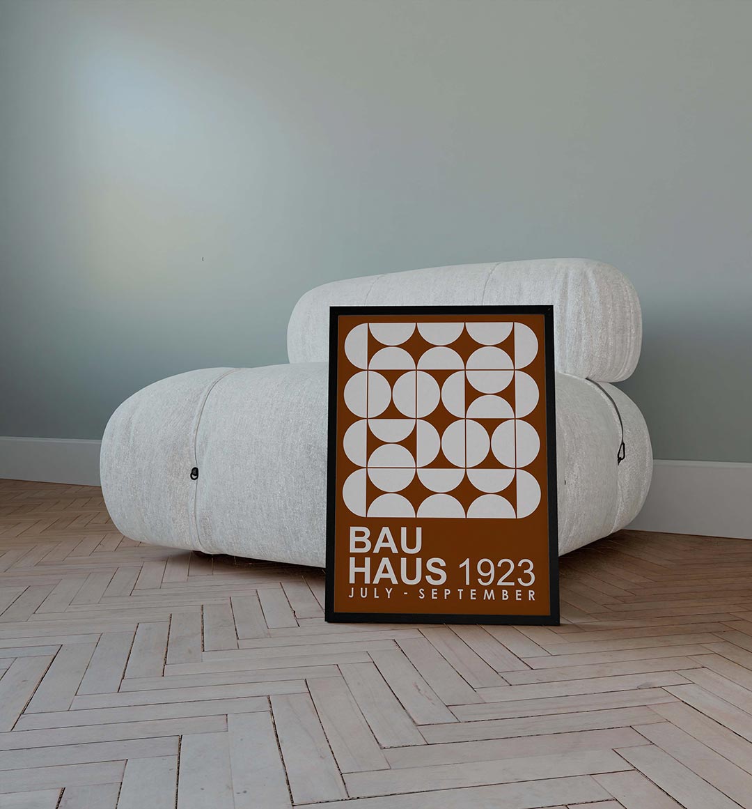 Vormritme en contrast Poster