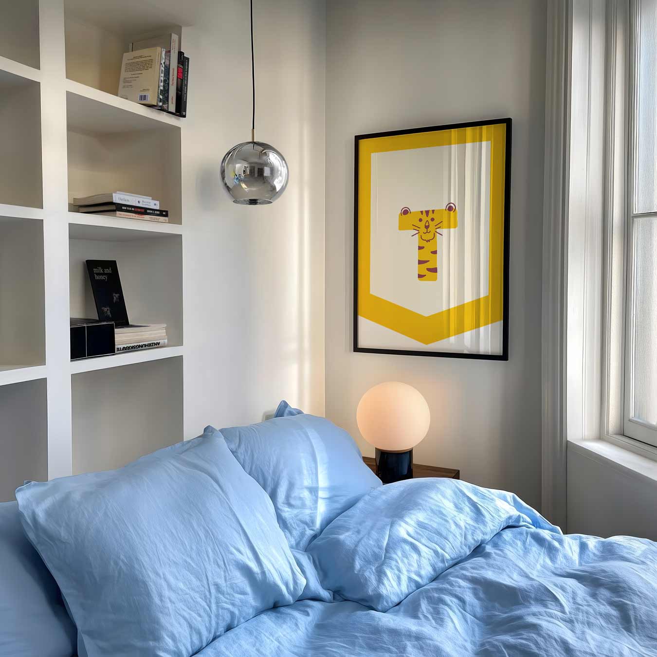 Speelse Tijger Letterposter-WallArtistic