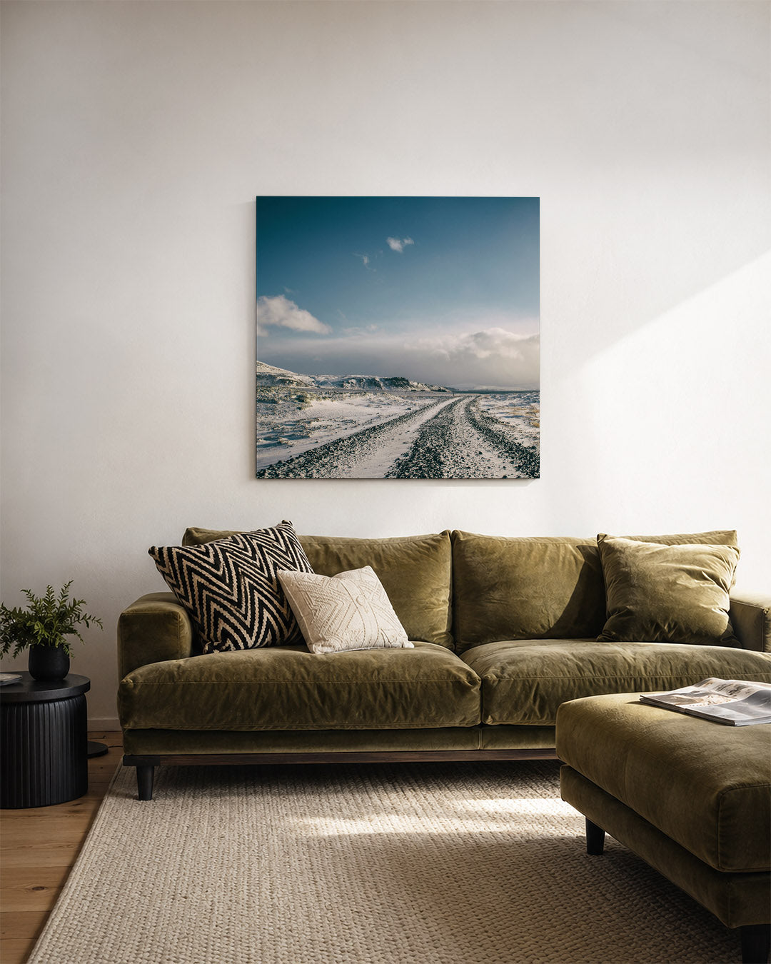 Winterse landschap Kunstwerk