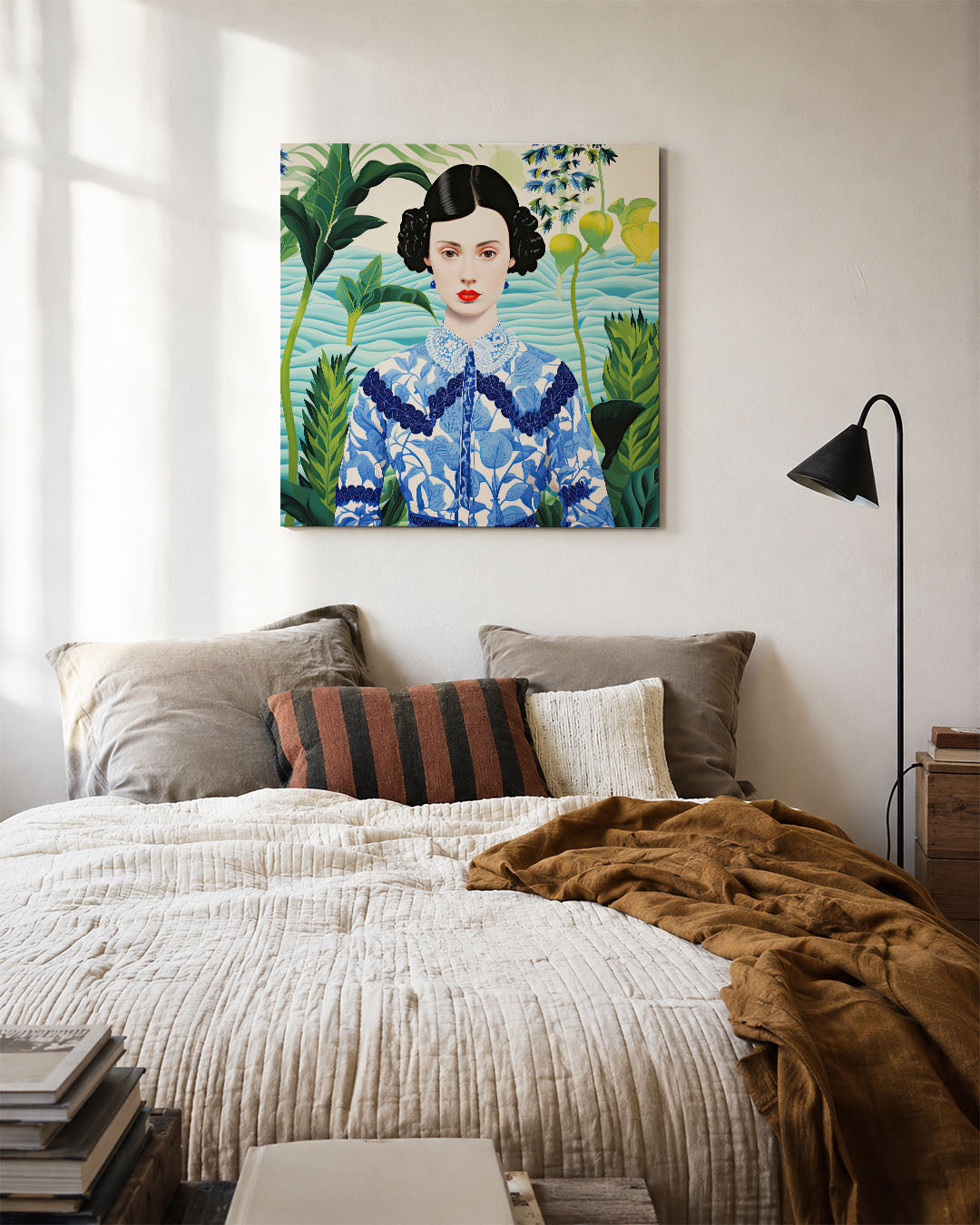Vrouw in natuurlijke omgeving Kunstwerk