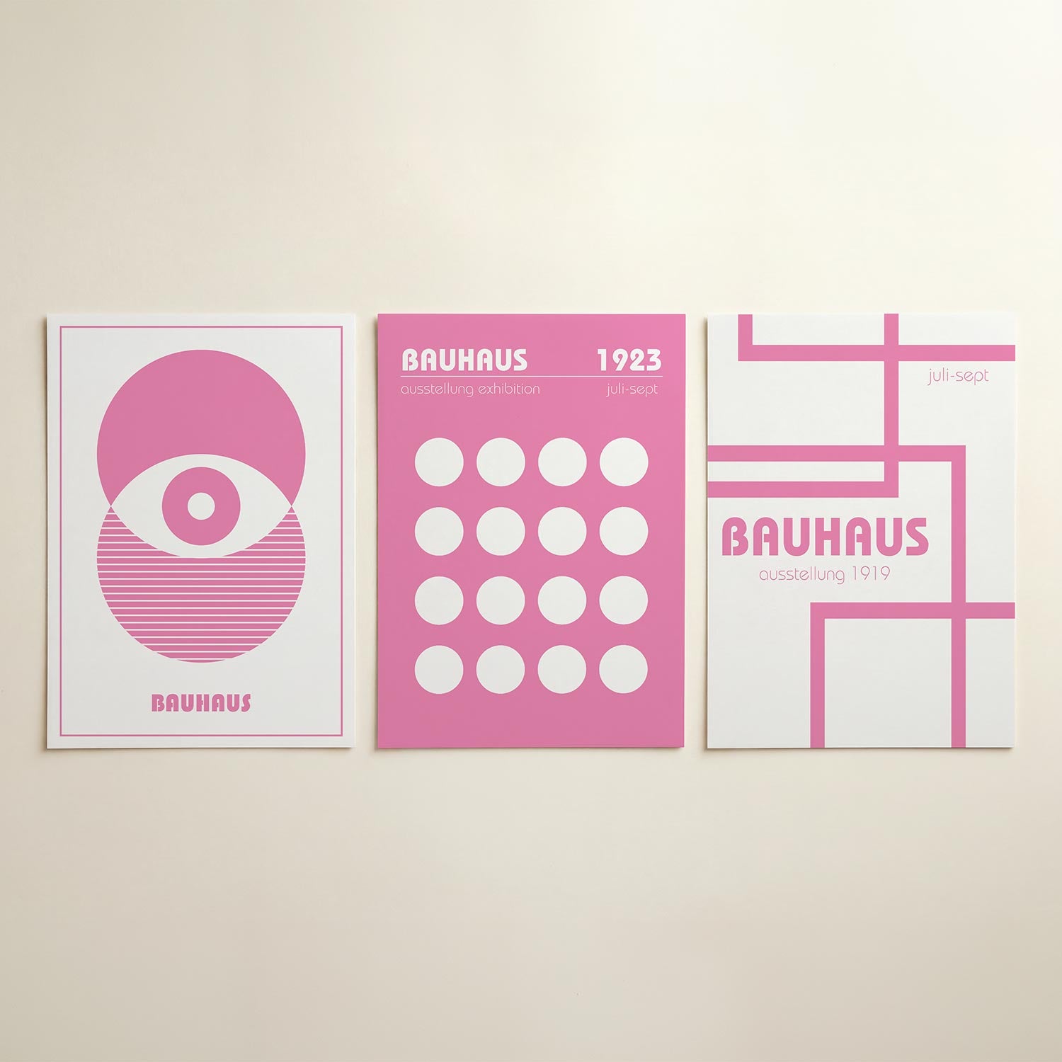 Cirkel en strepen Posterset