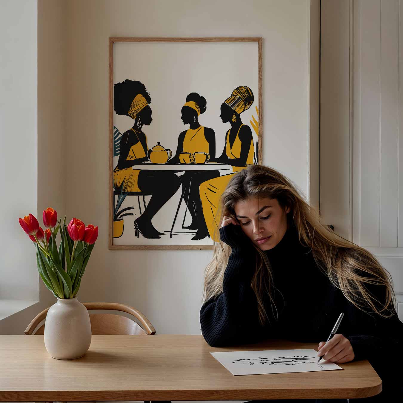 Stijlvolle Vriendschap Poster-WallArtistic