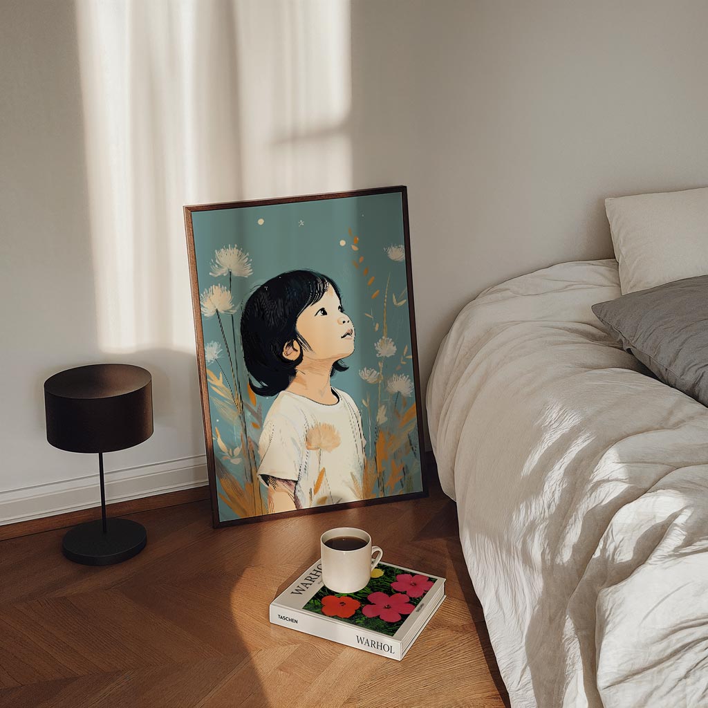 Dromerige Kinderen Poster-WallArtistic