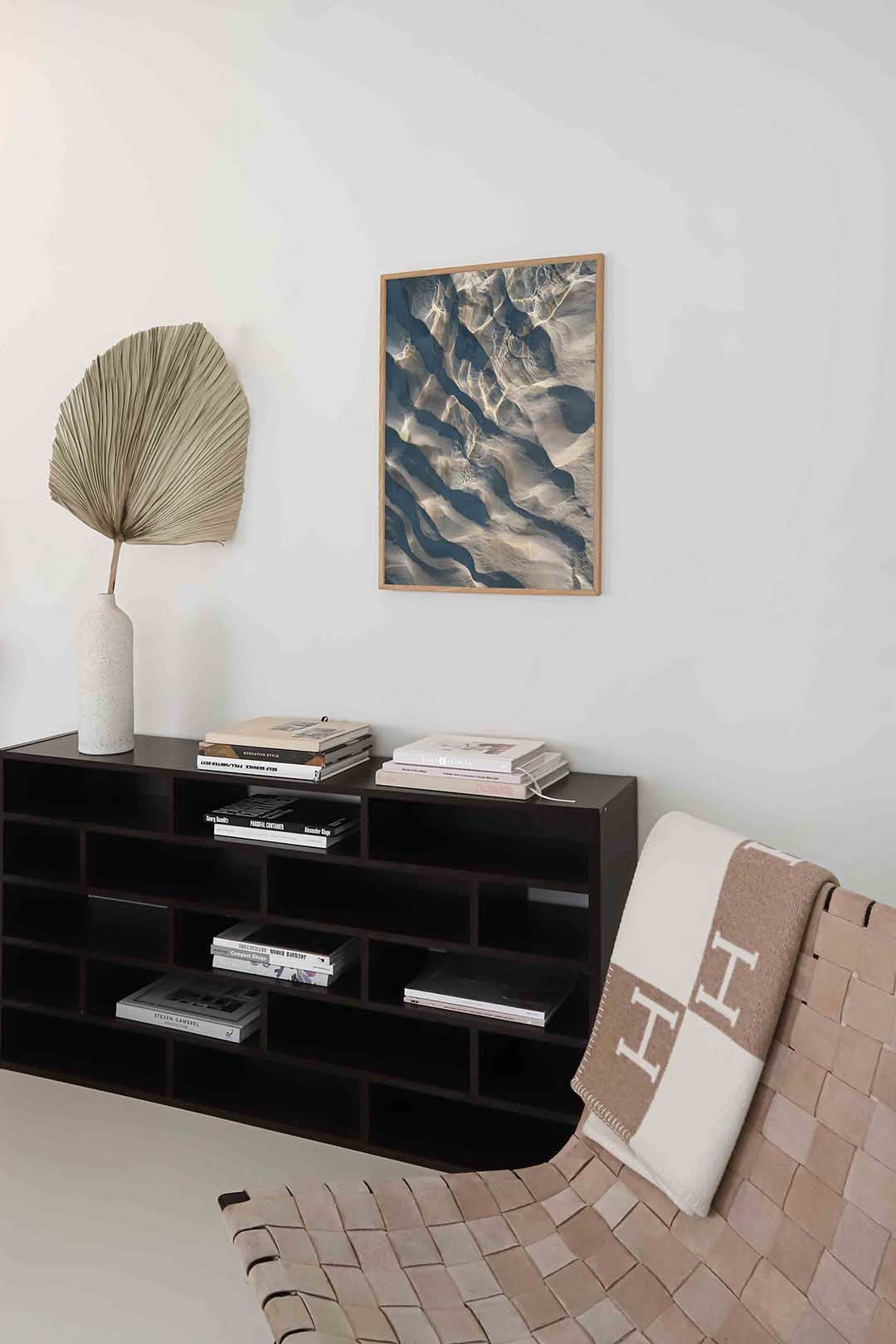Zand en water reflecties Poster