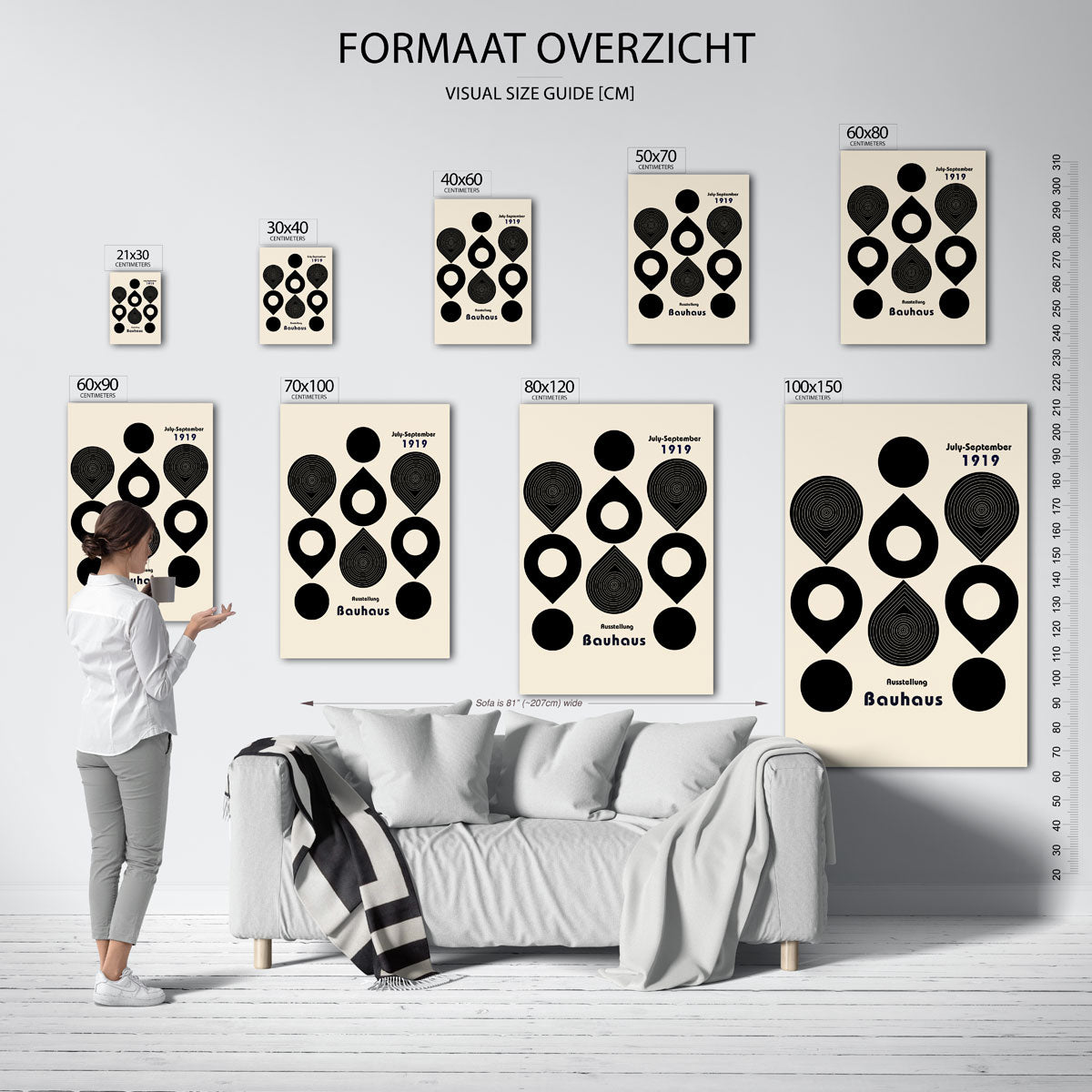 Vormen en vlaken Poster