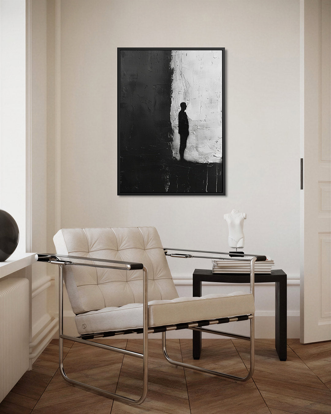 Silhouet contrast Kunstwerk