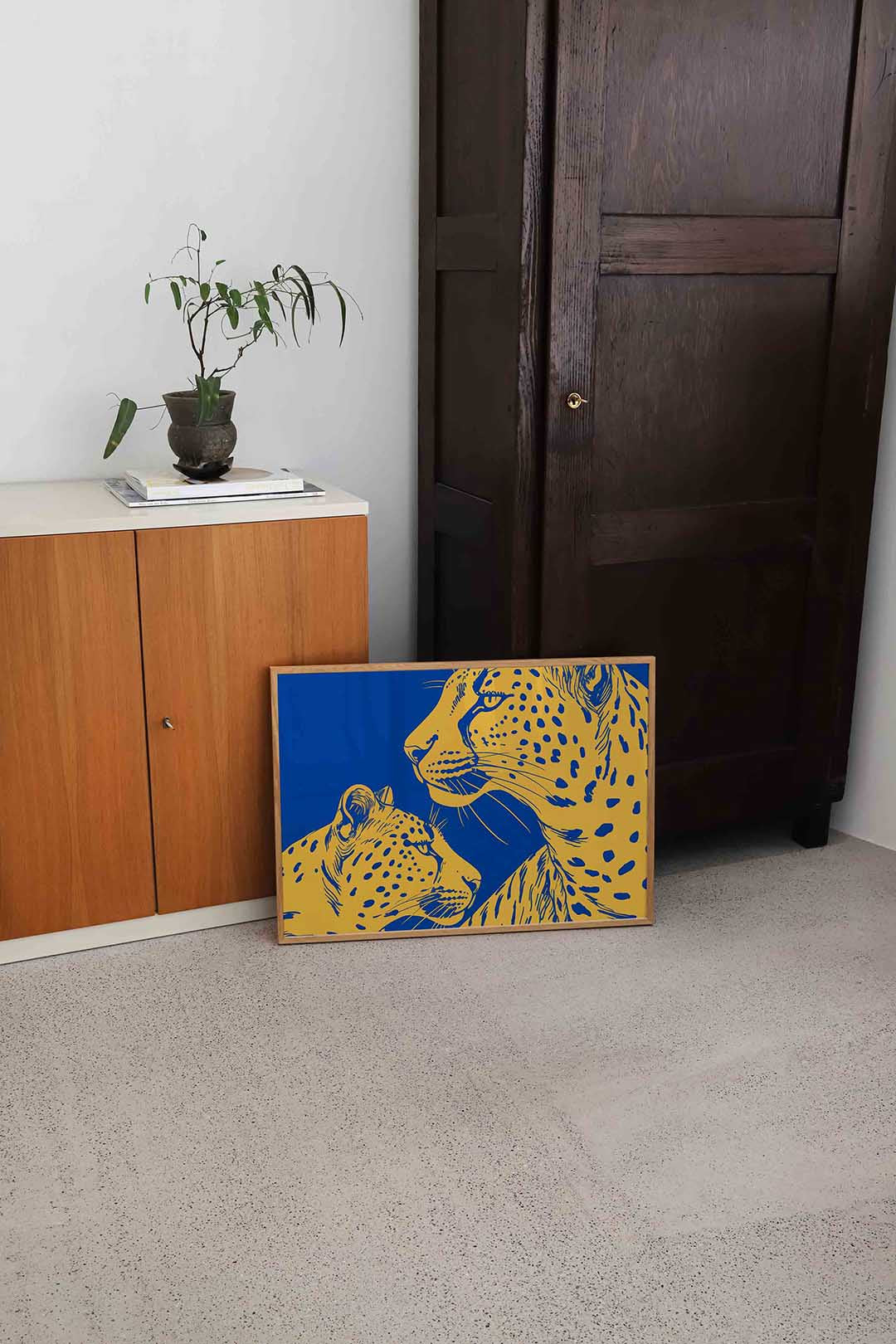 Twee luipaarden Poster
