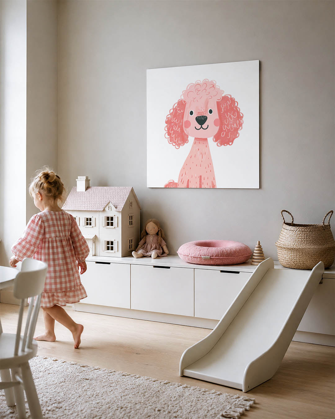 Vrolijke hond illustratie Kunstwerk
